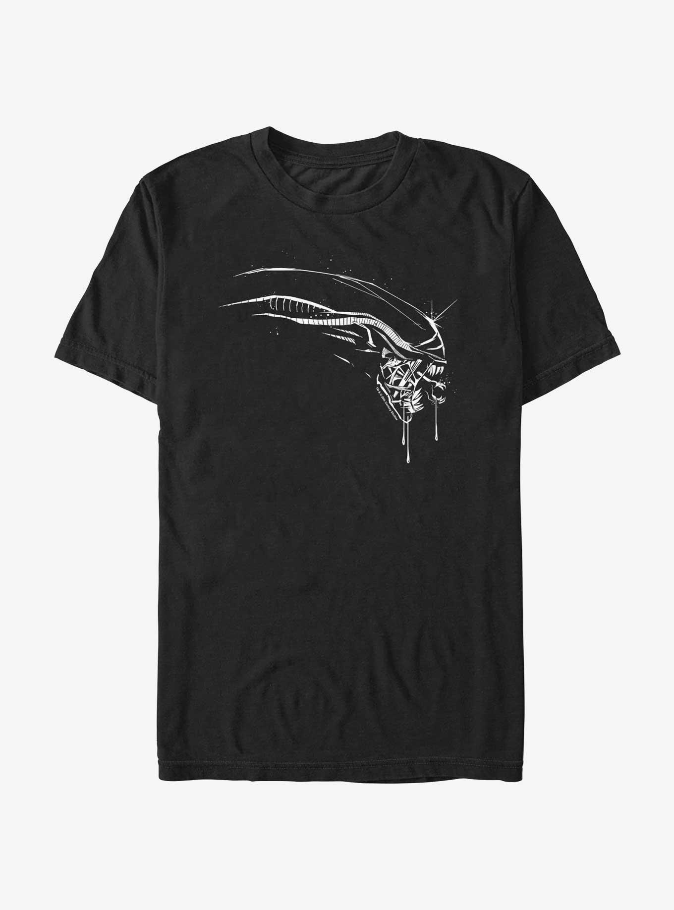 Alien: Romulus Monochromatic Xenomorph Profile T-Shirt, BLACK, hi-res