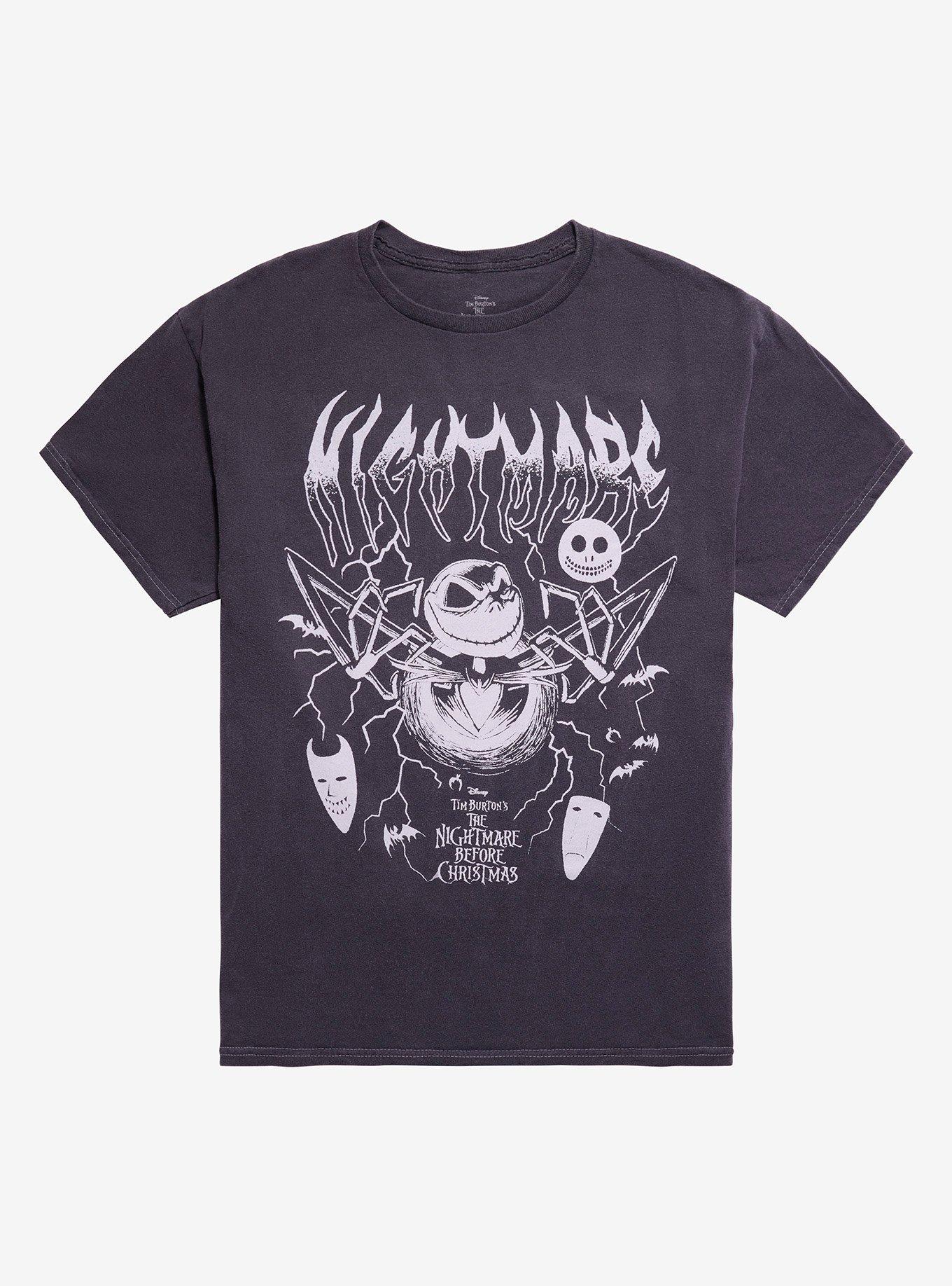 The Nightmare Before Christmas Jack Nightmare Metal Dark Wash T-Shirt, , hi-res