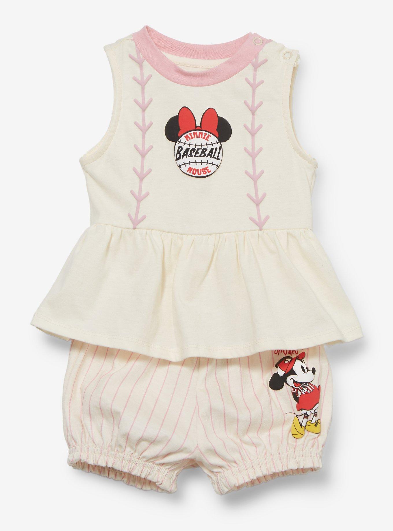 Disney Minnie Mouse Baseball Infant Shirt & Shorts Set