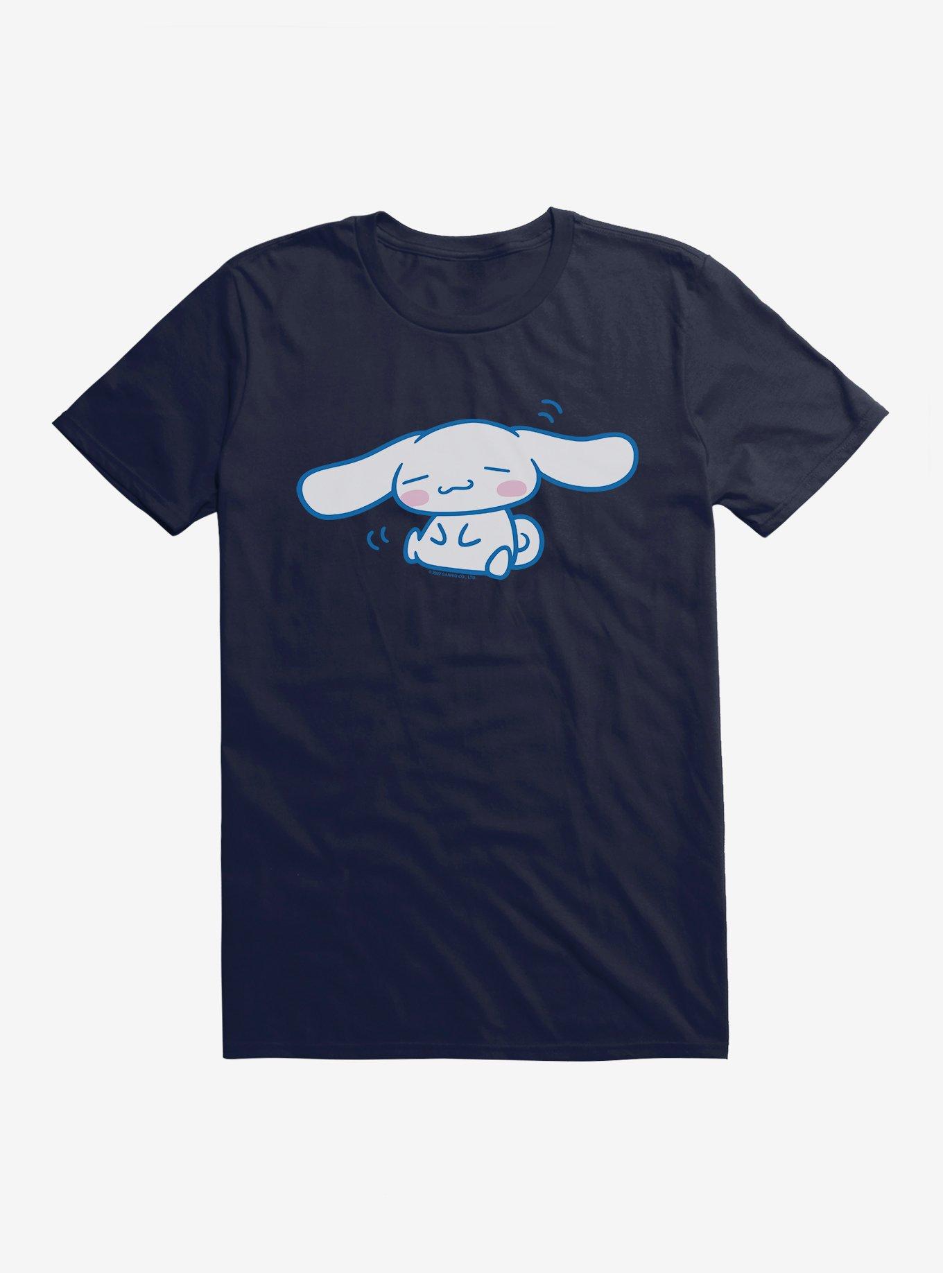 Cinnamoroll Shaking Happiness T-Shirt, NAVY, hi-res