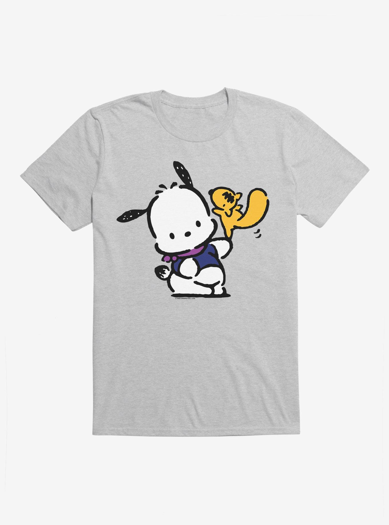 Pochacco Dancing With Mon-Mon T-Shirt, SPORT GRAY, hi-res