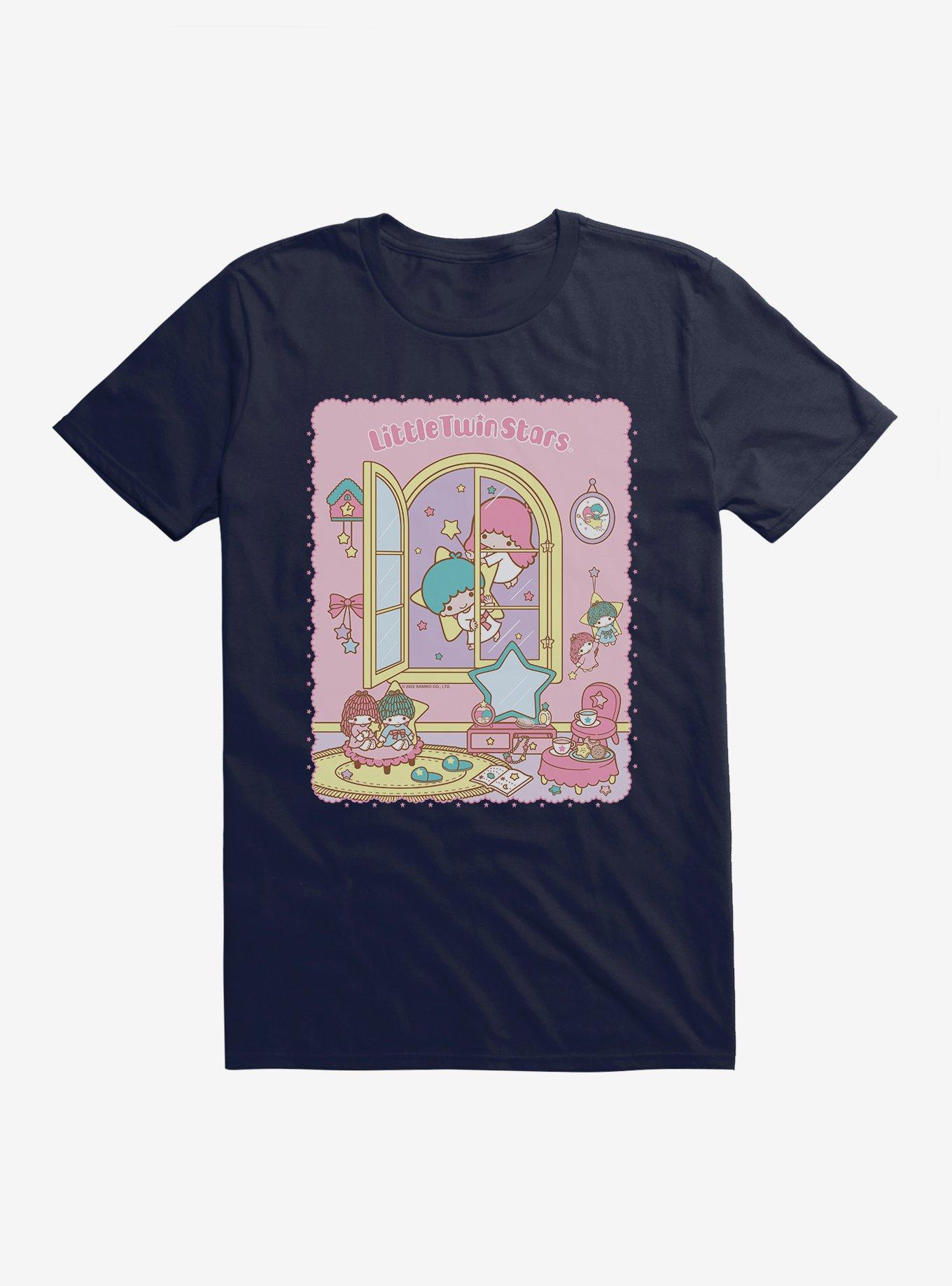 Little Twin Stars Window Dreams T-Shirt, NAVY, hi-res