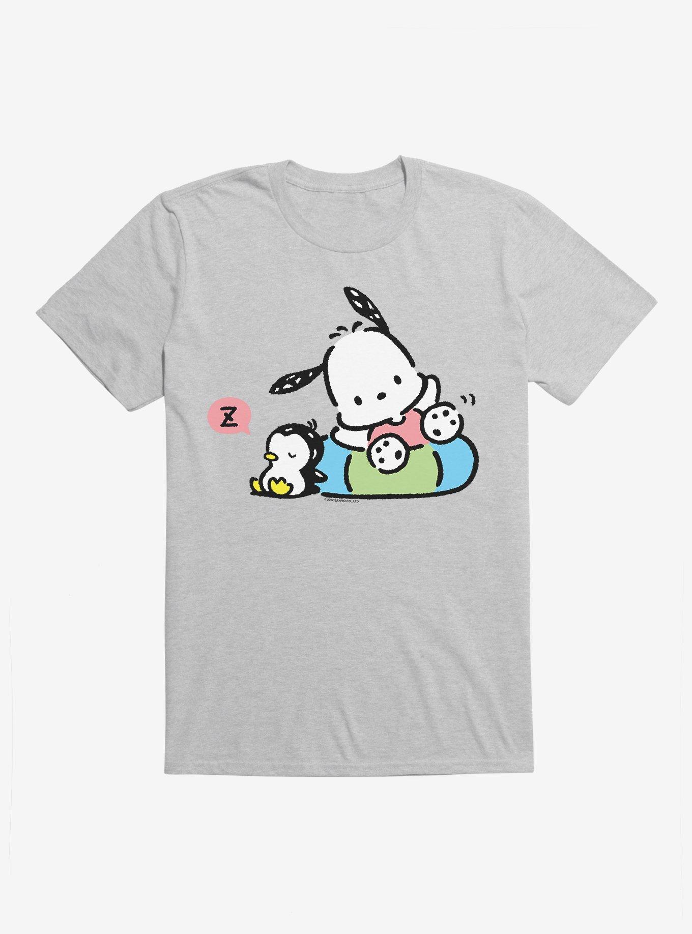 Pochacco Swimming & Good Vibes T-Shirt, SPORT GRAY, hi-res