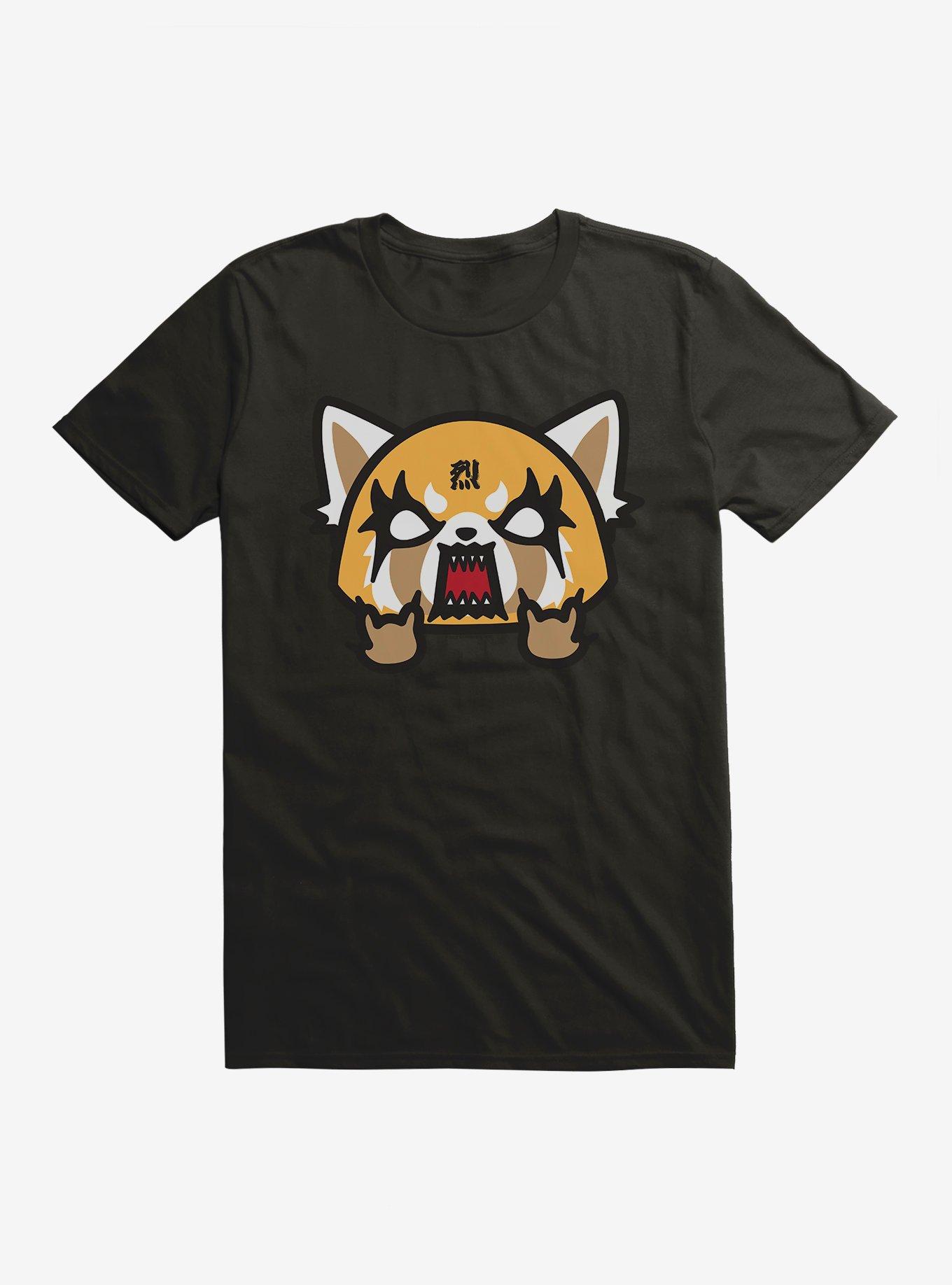 Aggretsuko Metal Rock & Roll T-Shirt, BLACK, hi-res