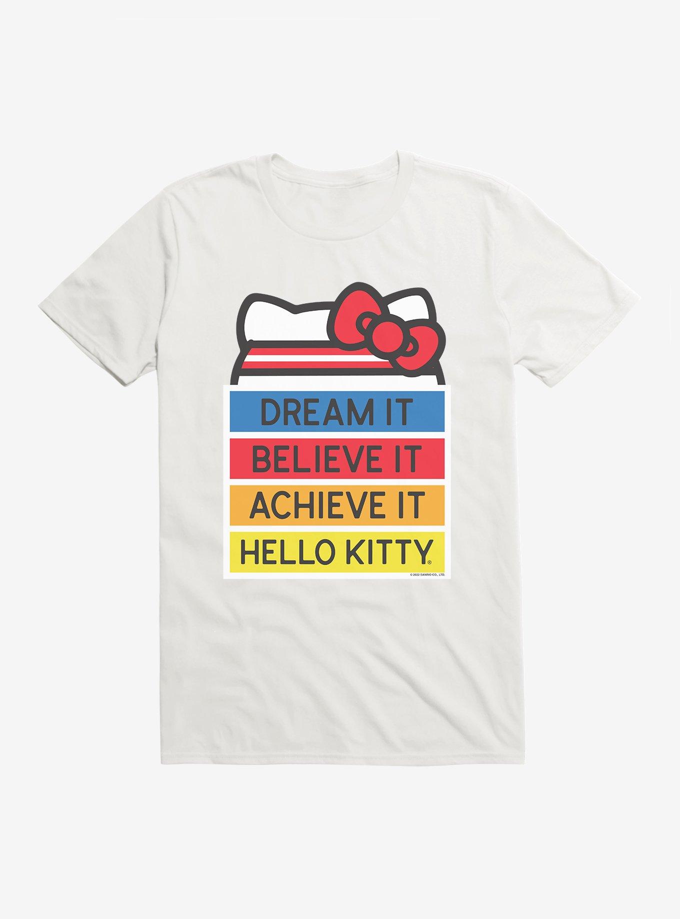 Hello Kitty Dream It Believe It Achieve It T-Shirt, , hi-res