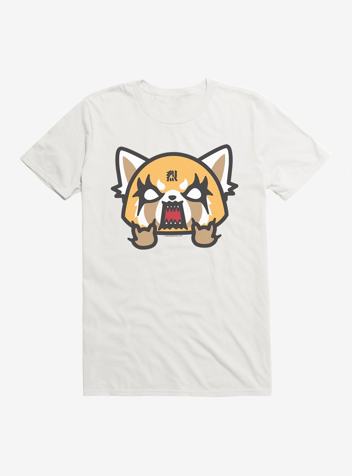 Aggretsuko Metal Rock & Roll T-Shirt, WHITE, hi-res