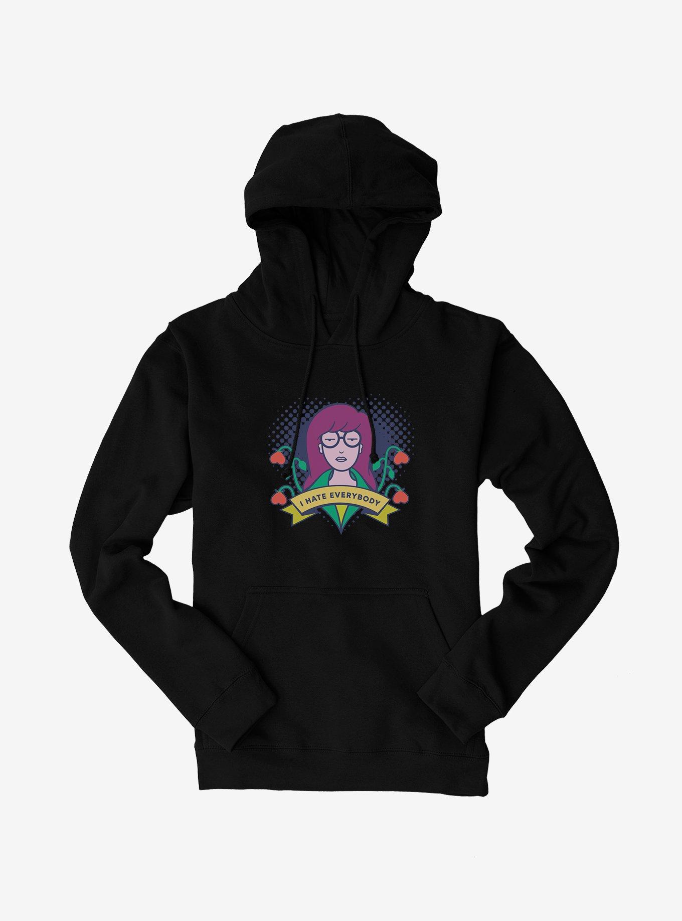 Daria I Hate Everybody Hoodie