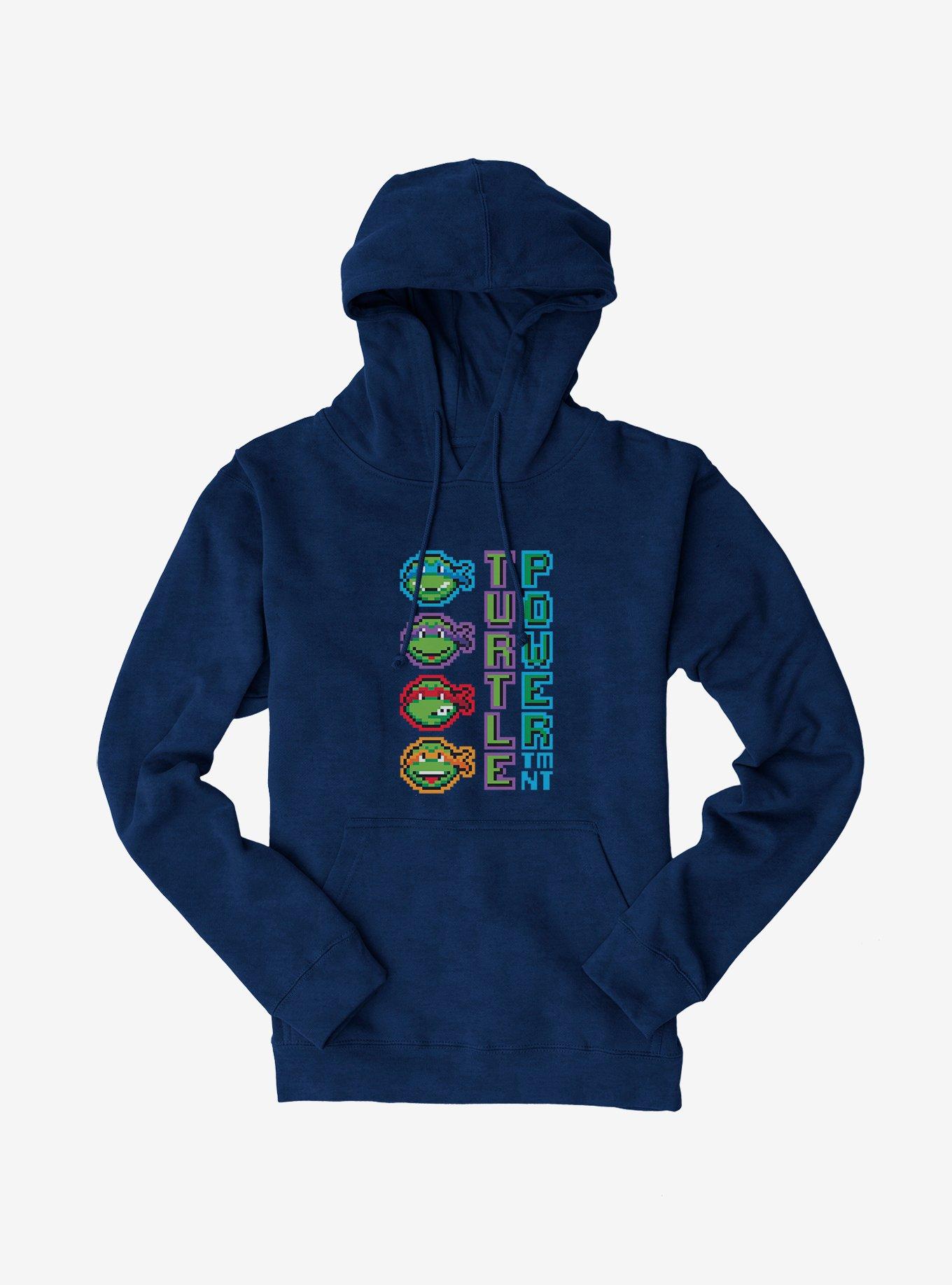 Teenage Mutant Ninja Turtles Pixelated Turtle Power Vertical Team Hoodie, , hi-res