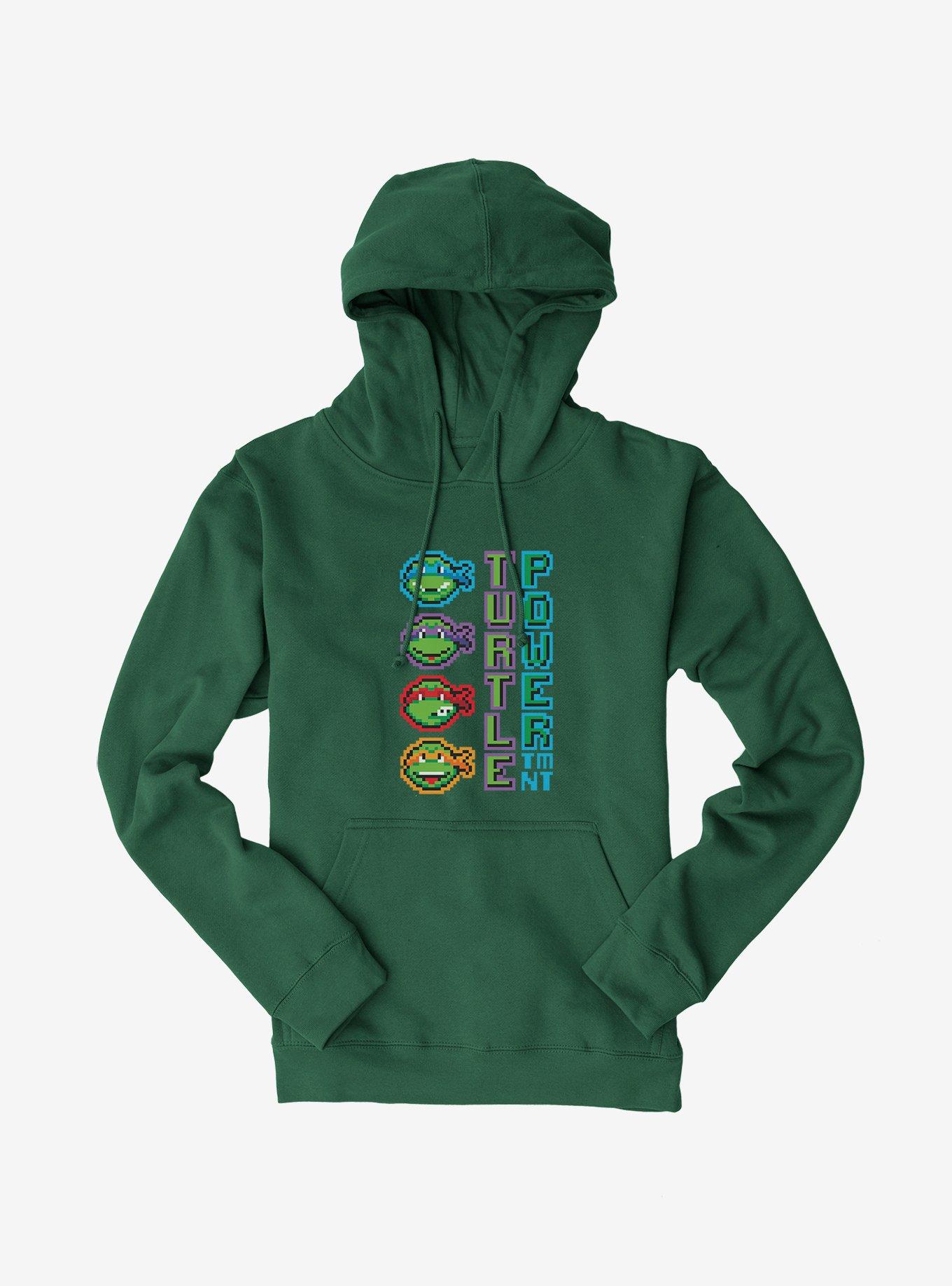 Teenage Mutant Ninja Turtles Pixelated Turtle Power Vertical Team Hoodie, , hi-res