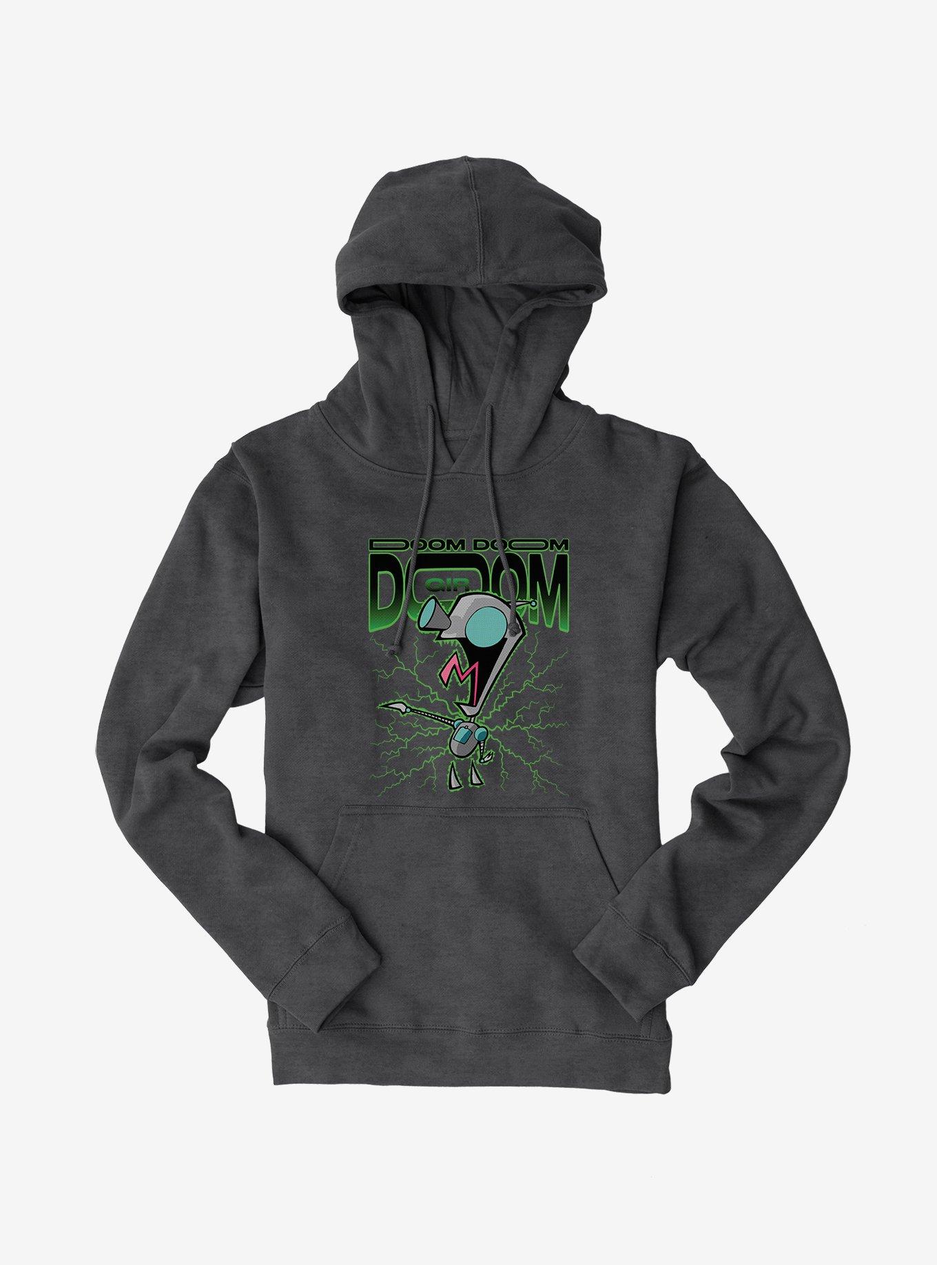 Invader Zim Unique Gir Hoodie, DARK HEATHER, hi-res
