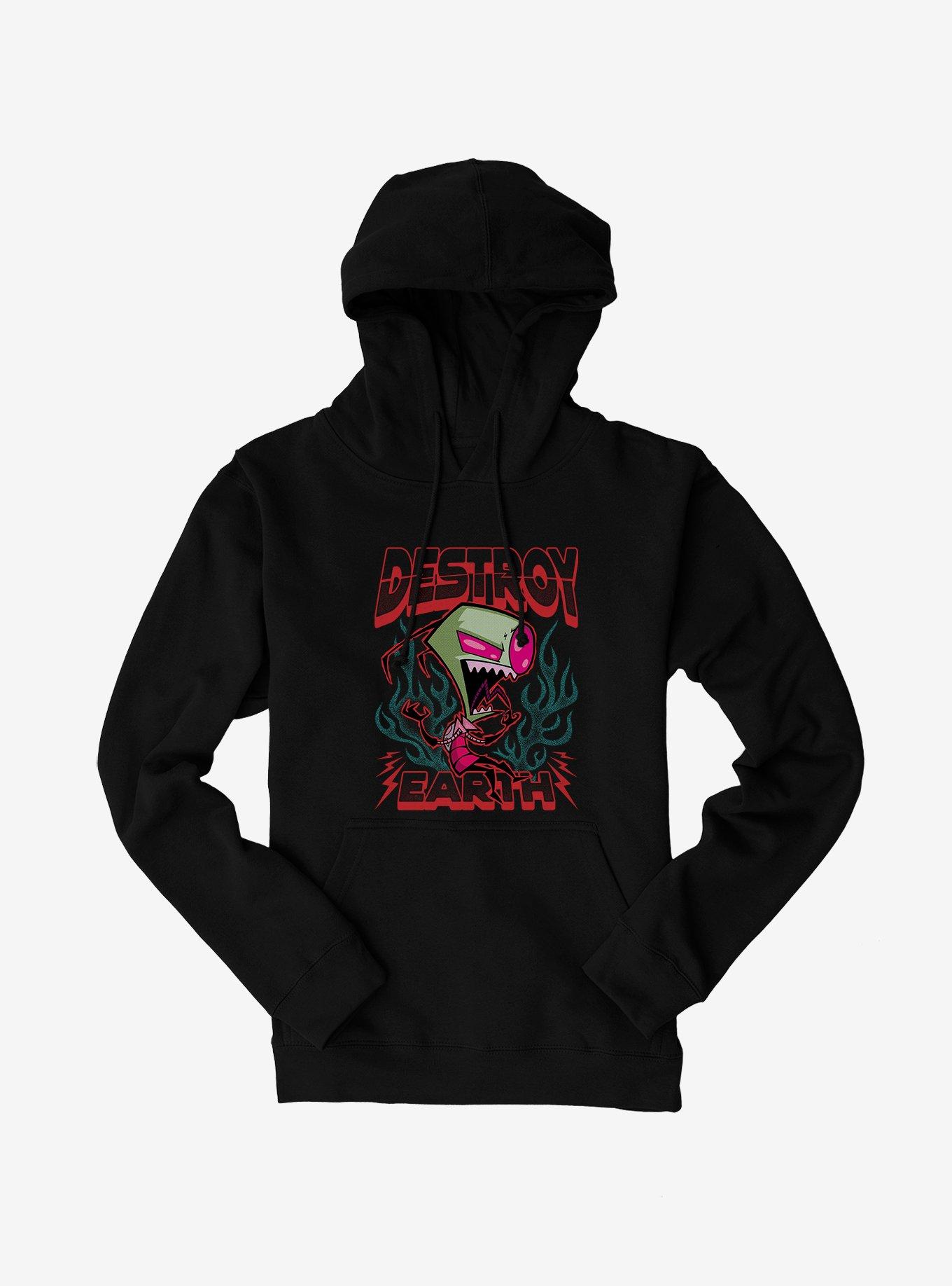 Invader Zim Unique Destroy Hoodie, , hi-res