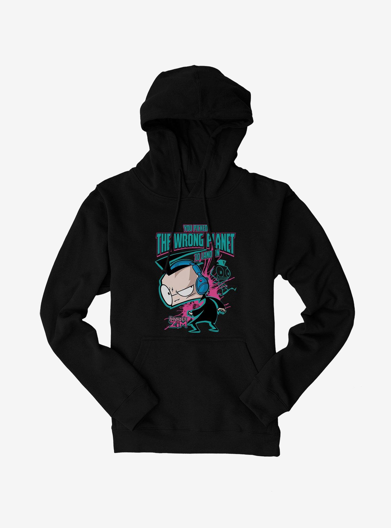 Invader Zim Dib Wrong Planet To Land On Hoodie, , hi-res