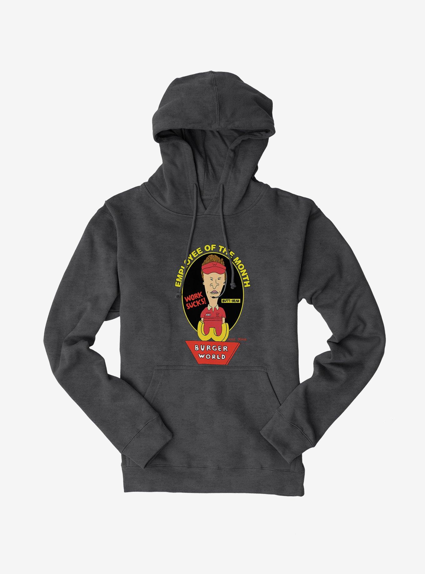 Beavis And Butthead Burger World Hoodie, DARK HEATHER, hi-res
