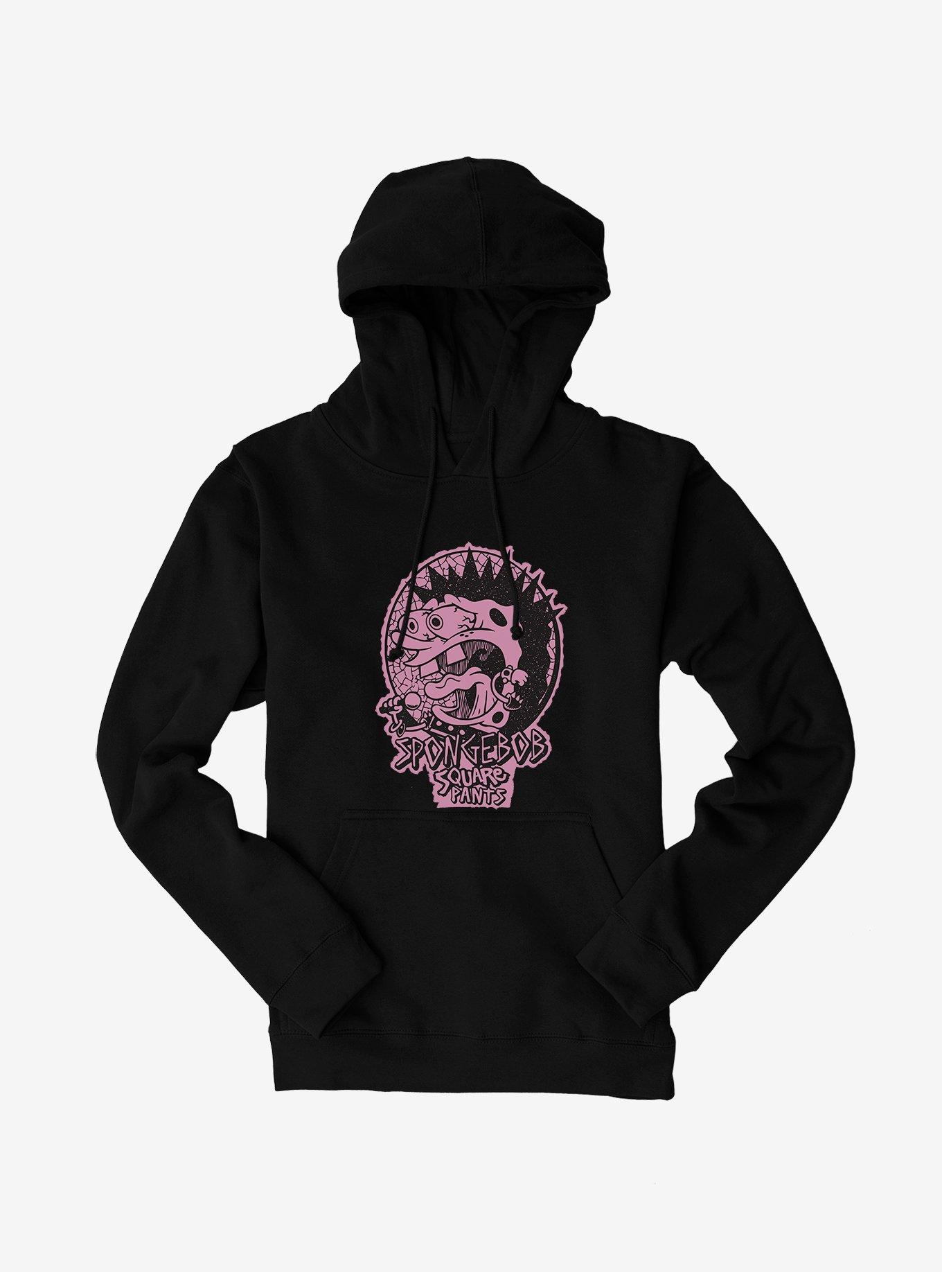 SpongeBob SquarePants Punk Icon Hoodie, BLACK, hi-res