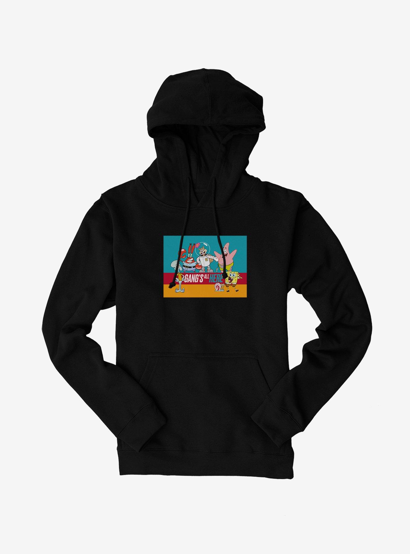 SpongeBob SquarePants Gang's All Here Hoodie, BLACK, hi-res