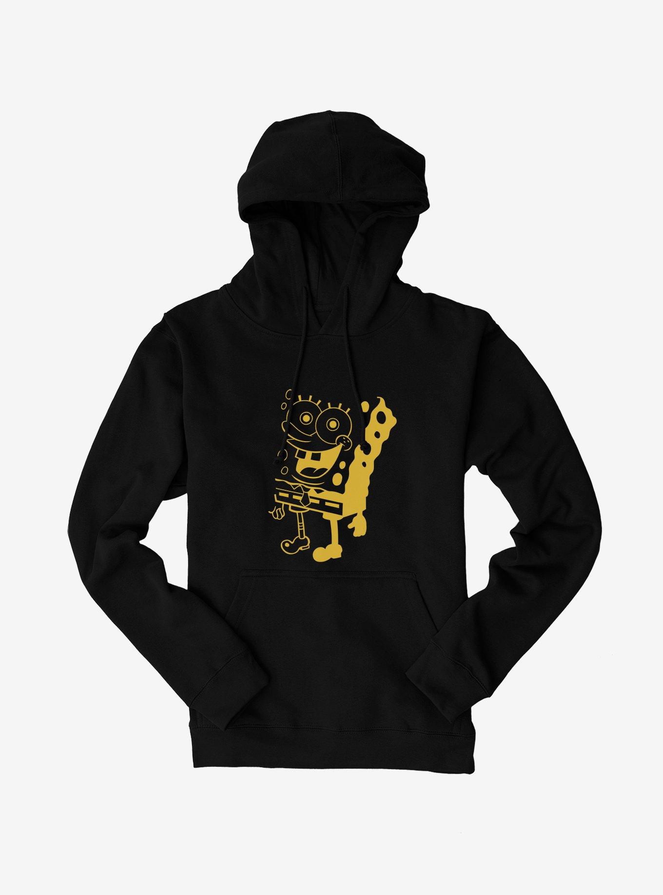 SpongeBob SquarePants Shadowed Outline Hoodie, BLACK, hi-res