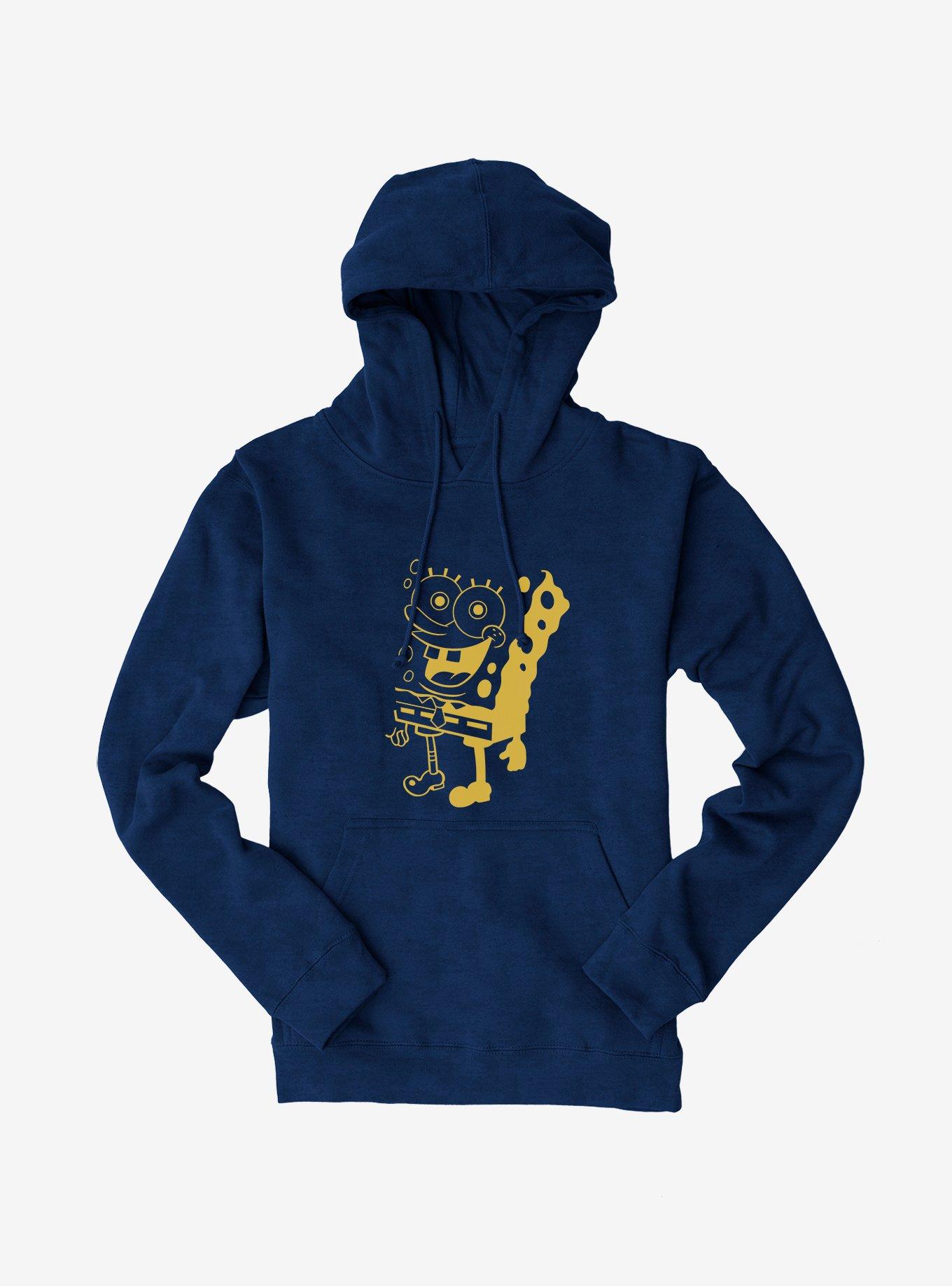 SpongeBob SquarePants Shadowed Outline Hoodie, NAVY, hi-res