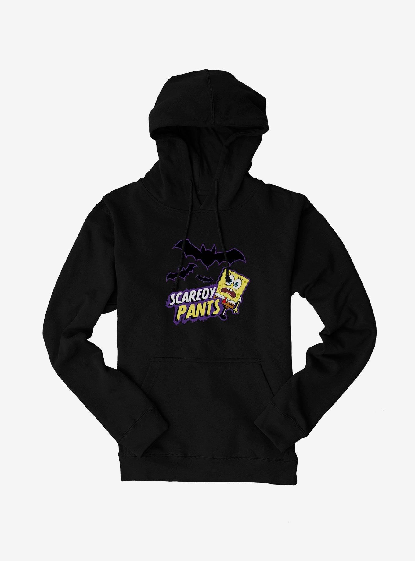 SpongeBob SquarePants Scaredy Pants Hoodie, BLACK, hi-res