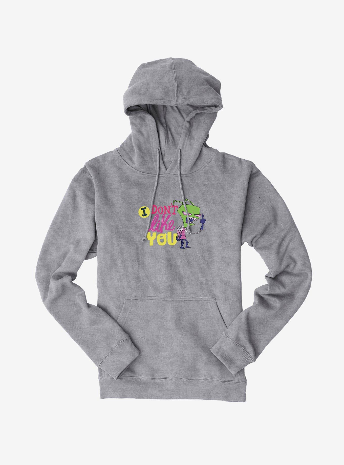 Invader Zim I Don't Like You Hoodie, SPORT GRAY, hi-res