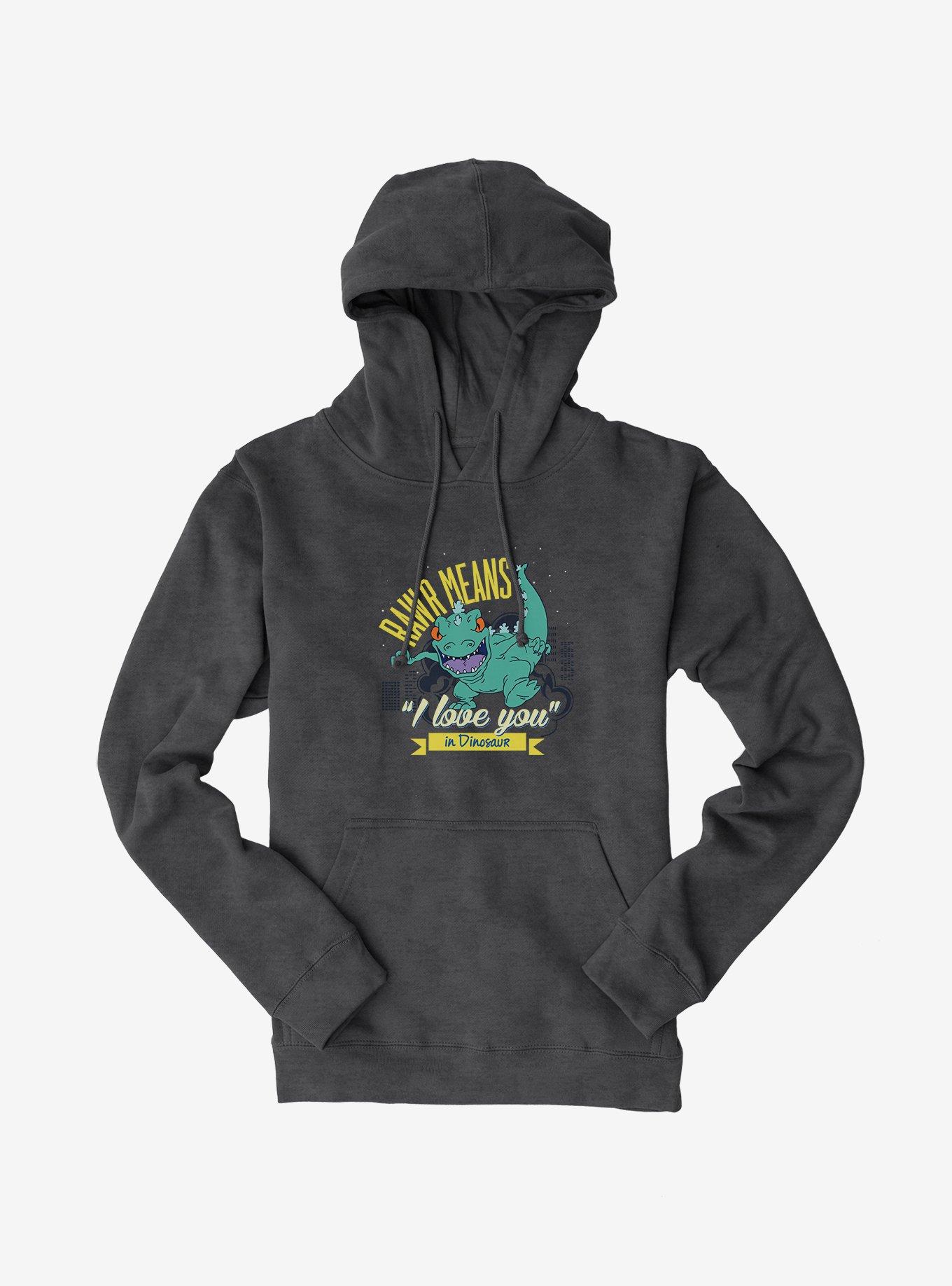 Rugrats Reptar Rawr Means I Love You In Dinosaur Hoodie, , hi-res