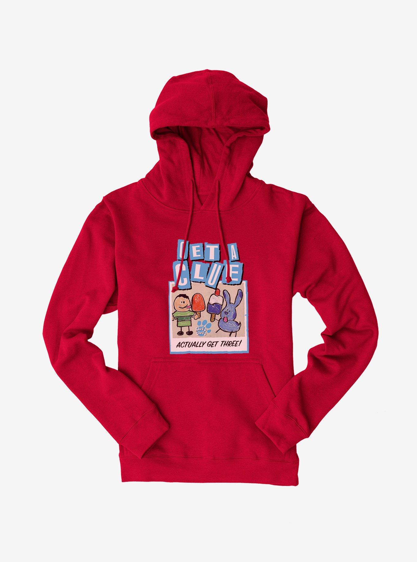 Blue's Clues Get A Clue Hoodie, RED, hi-res