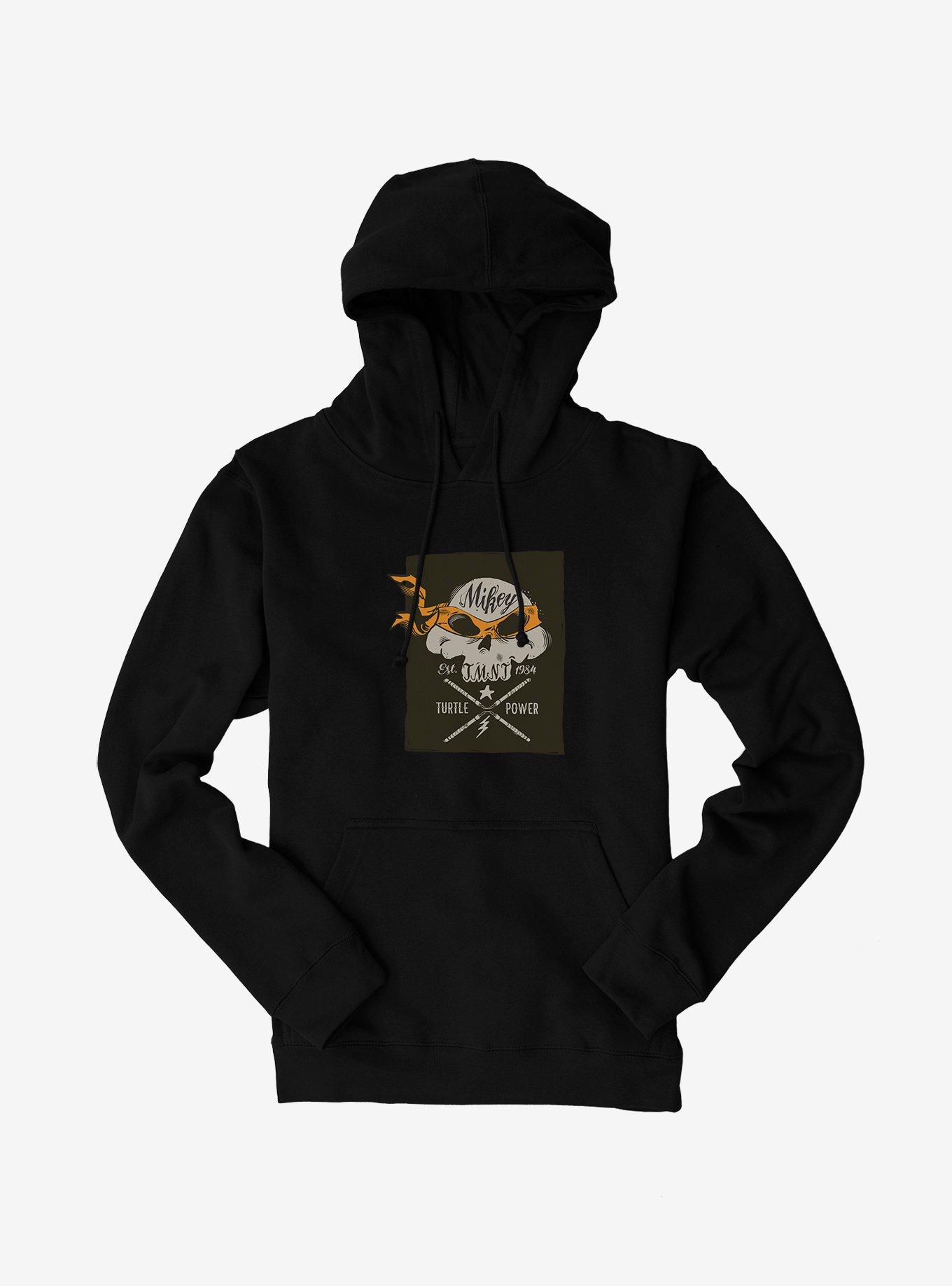 Teenage Mutant Ninja Turtles Michelangelo Bandana Skull And Weapons Hoodie, , hi-res