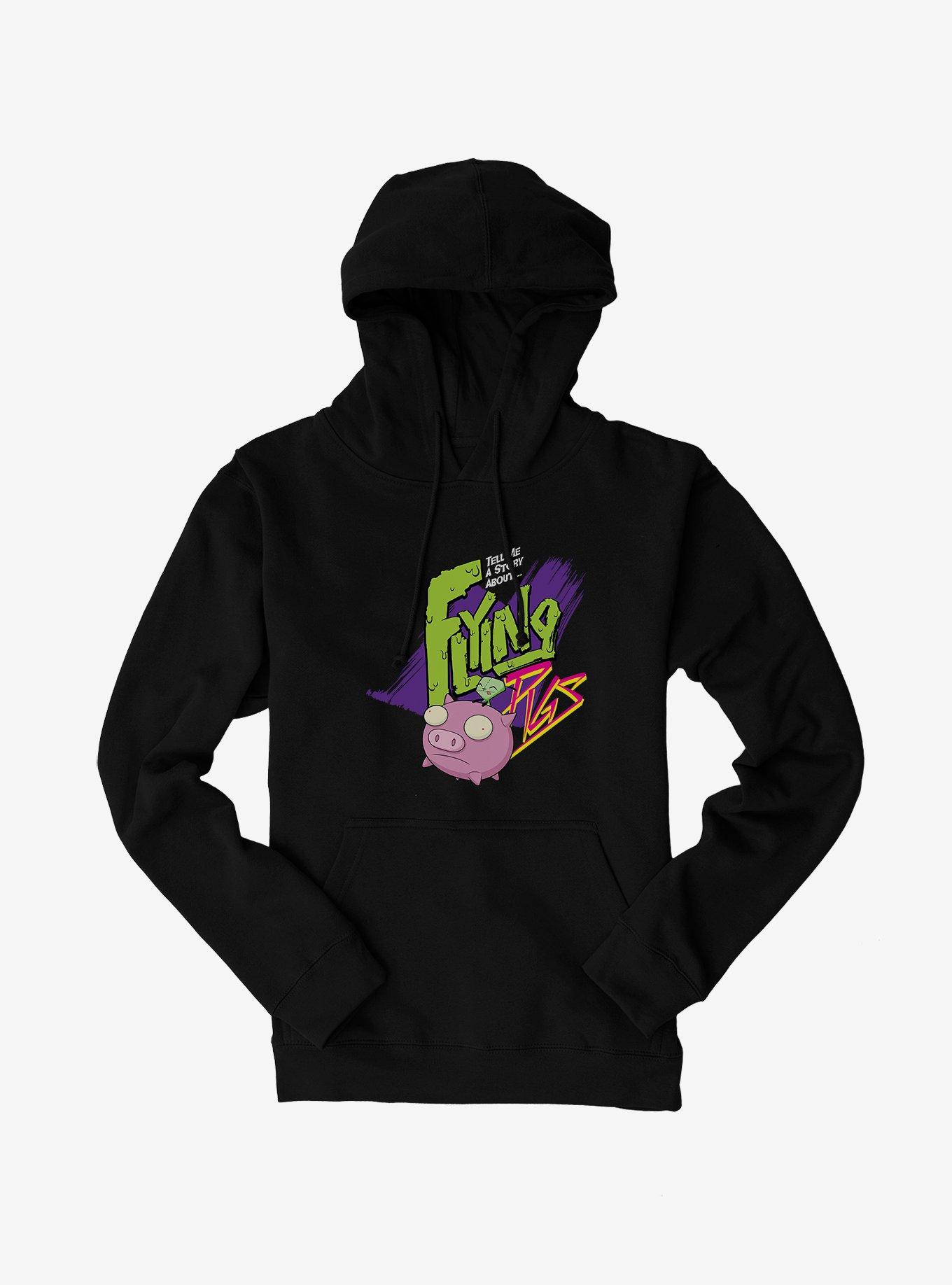 Invader Zim Flying Pigs Hoodie, , hi-res