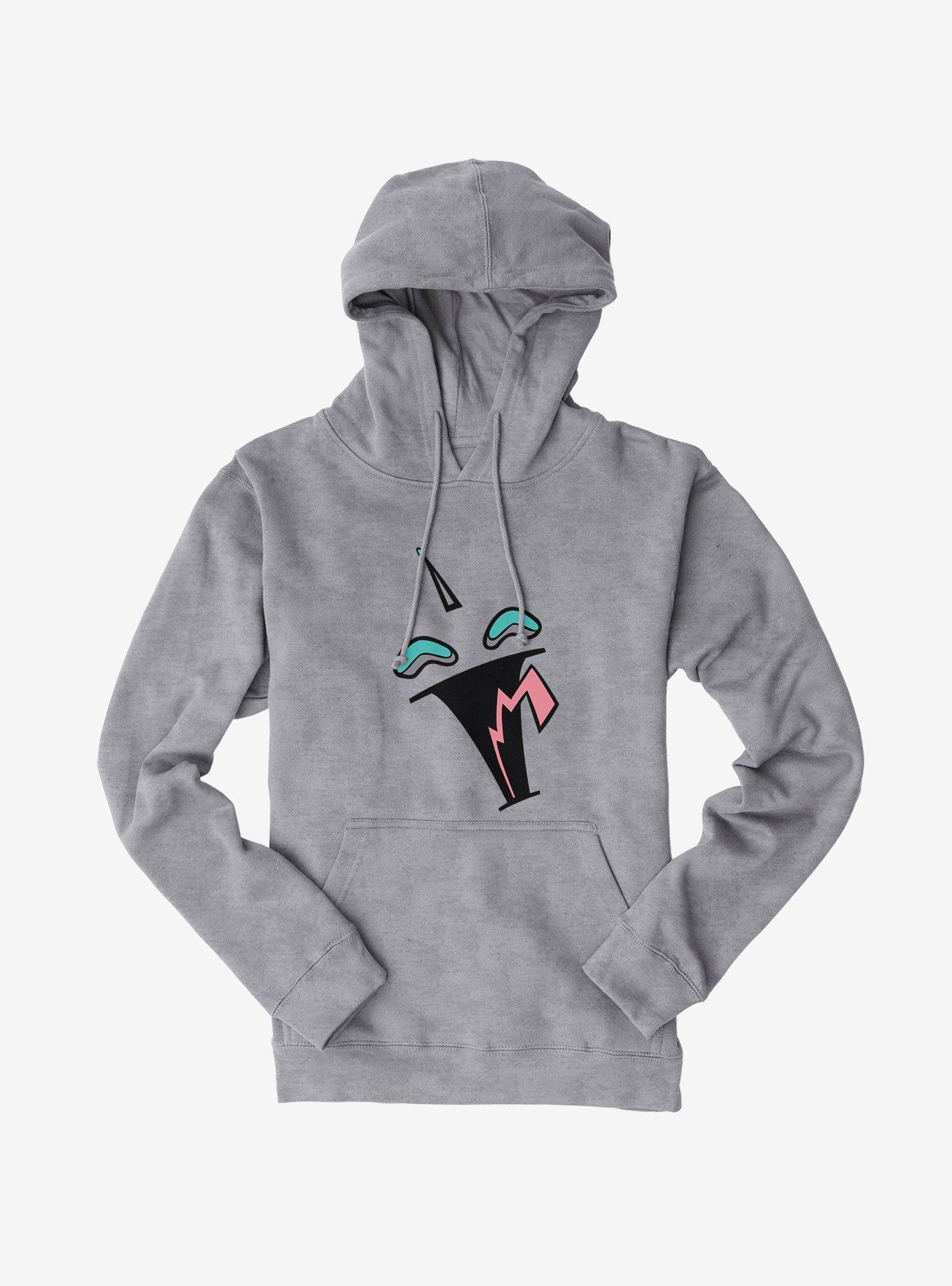 Invader Zim Big Face Laughing Hoodie, SPORT GRAY, hi-res