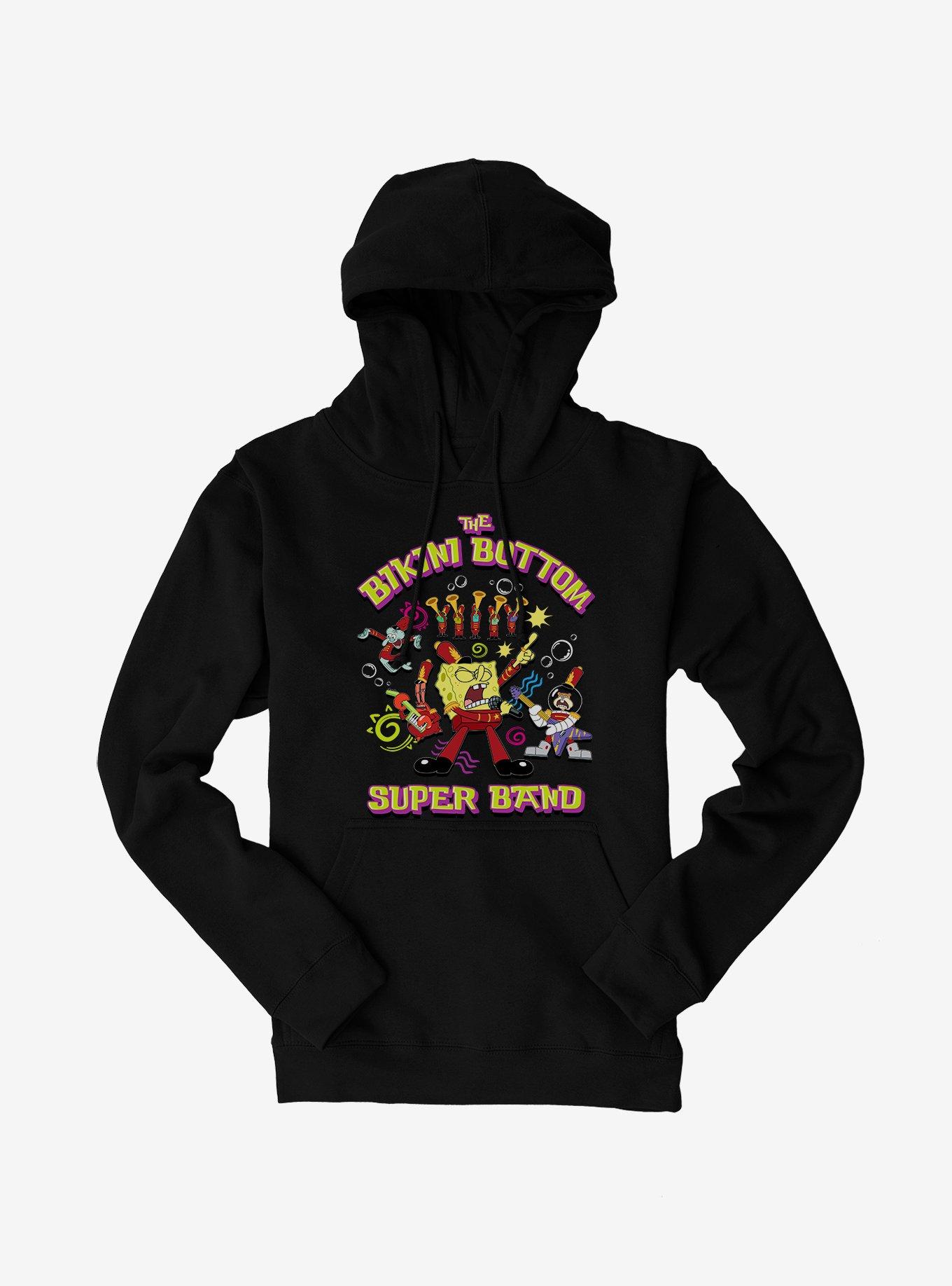 SpongeBob SquarePants Bikini Bottom Super Band Hoodie, BLACK, hi-res