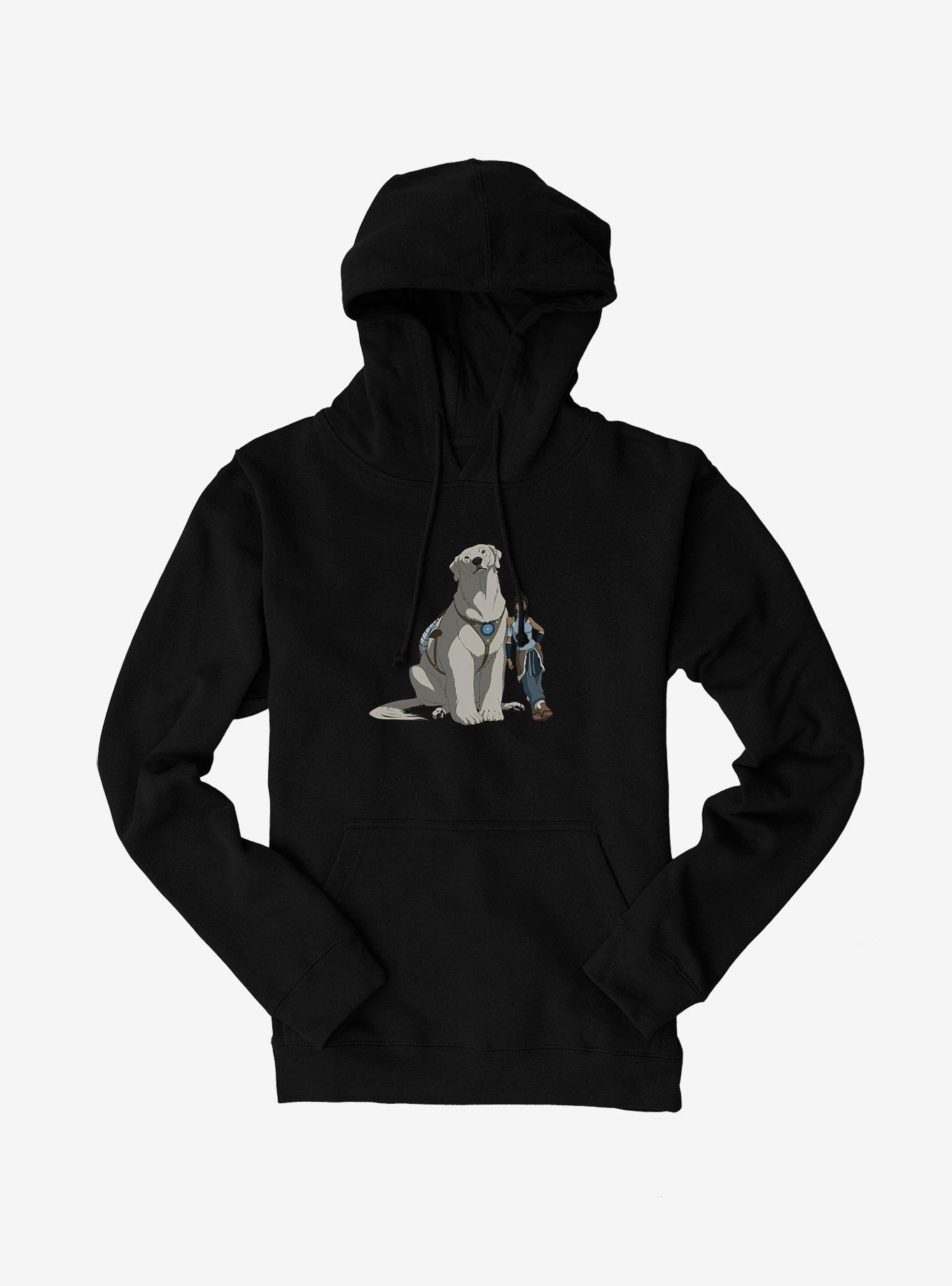 The Legend of Korra Korra and Naga Hoodie, BLACK, hi-res