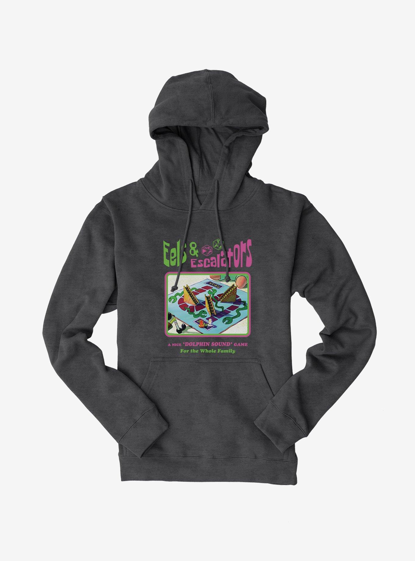SpongeBob SquarePants Eels and Escalators Game Hoodie, DARK HEATHER, hi-res