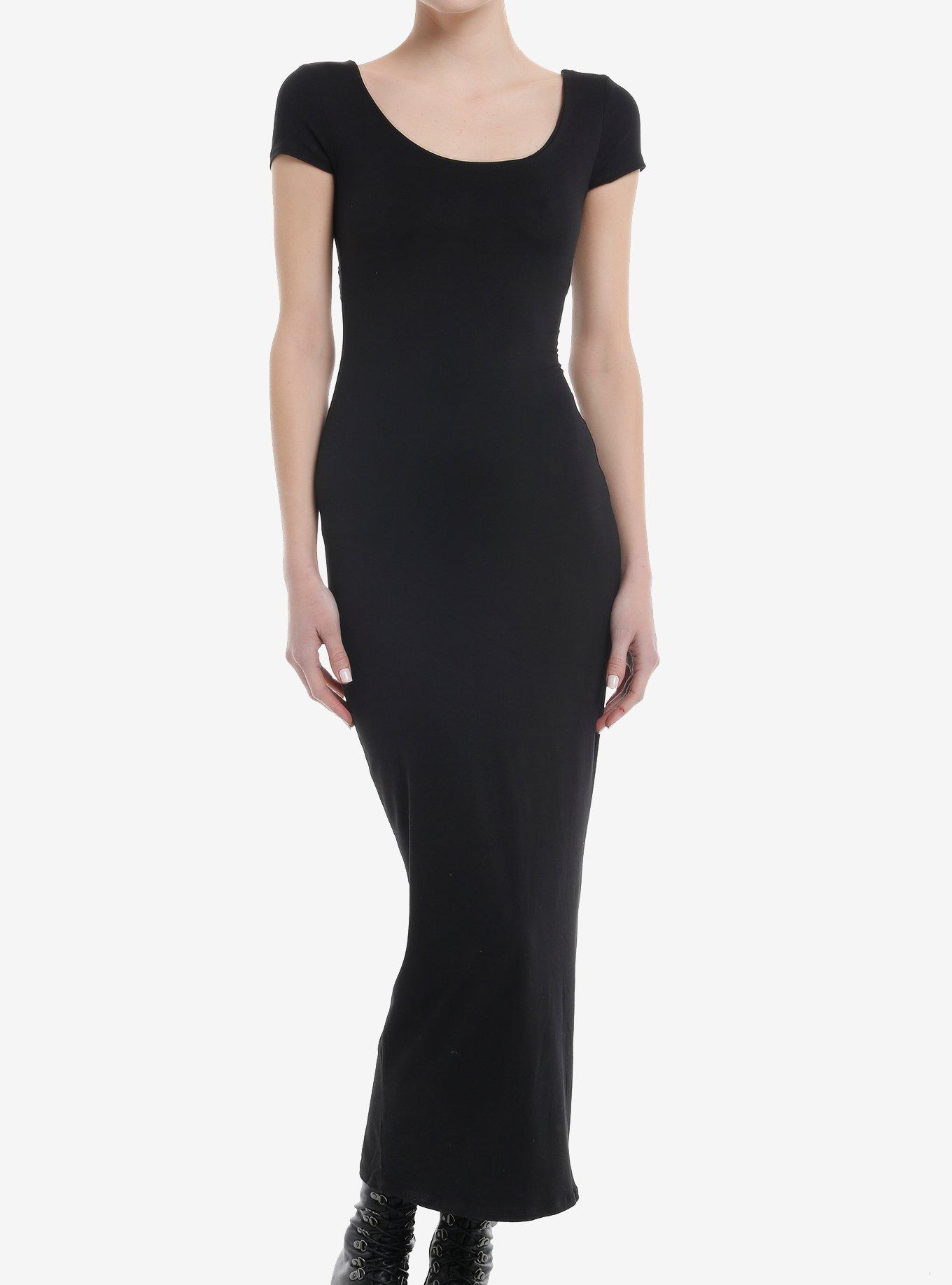 Black Butterfly Cutout Maxi Dress | Hot Topic