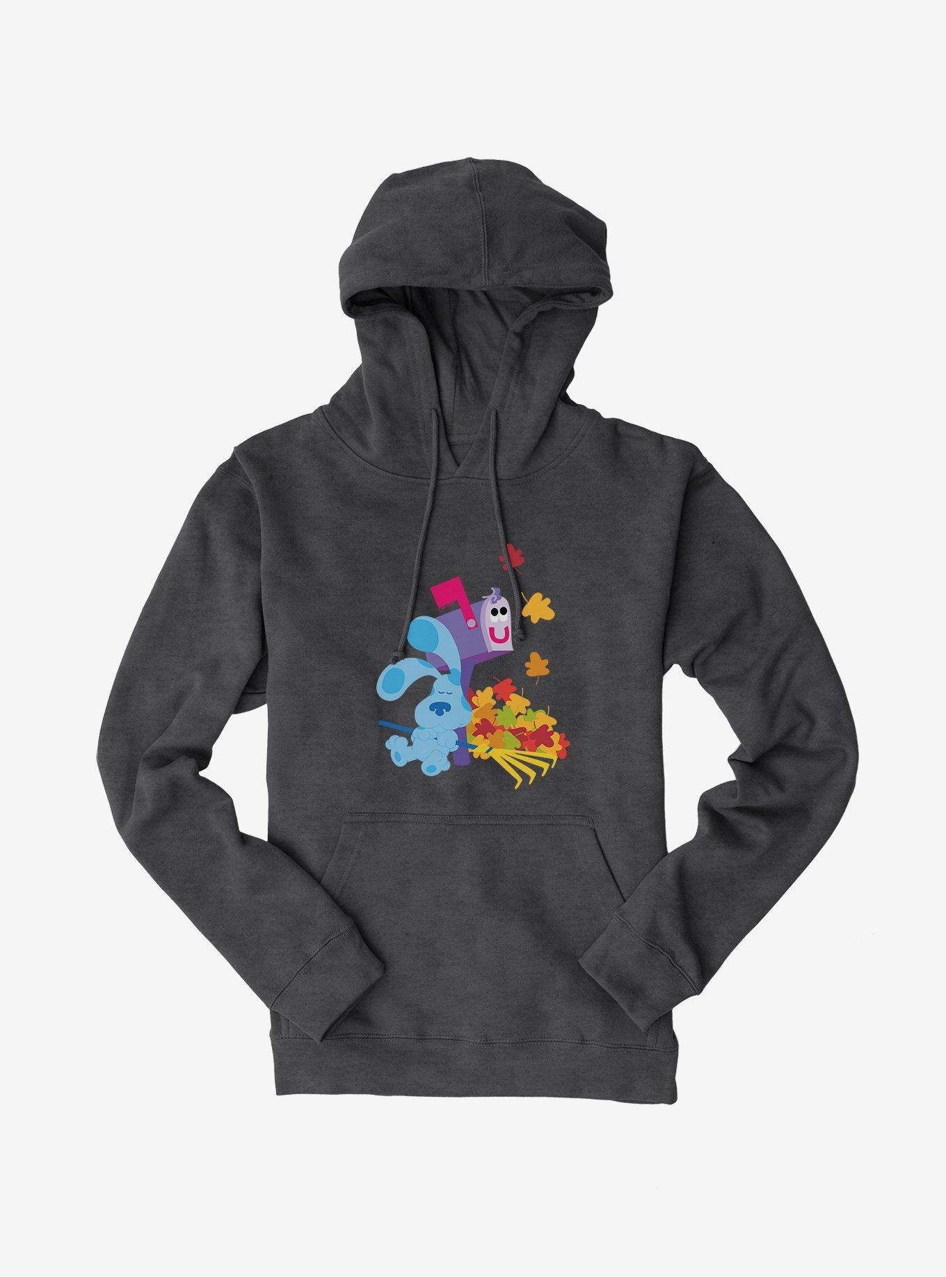 Blue's Clues Mailbox And Blue Autumn Leaves Hoodie