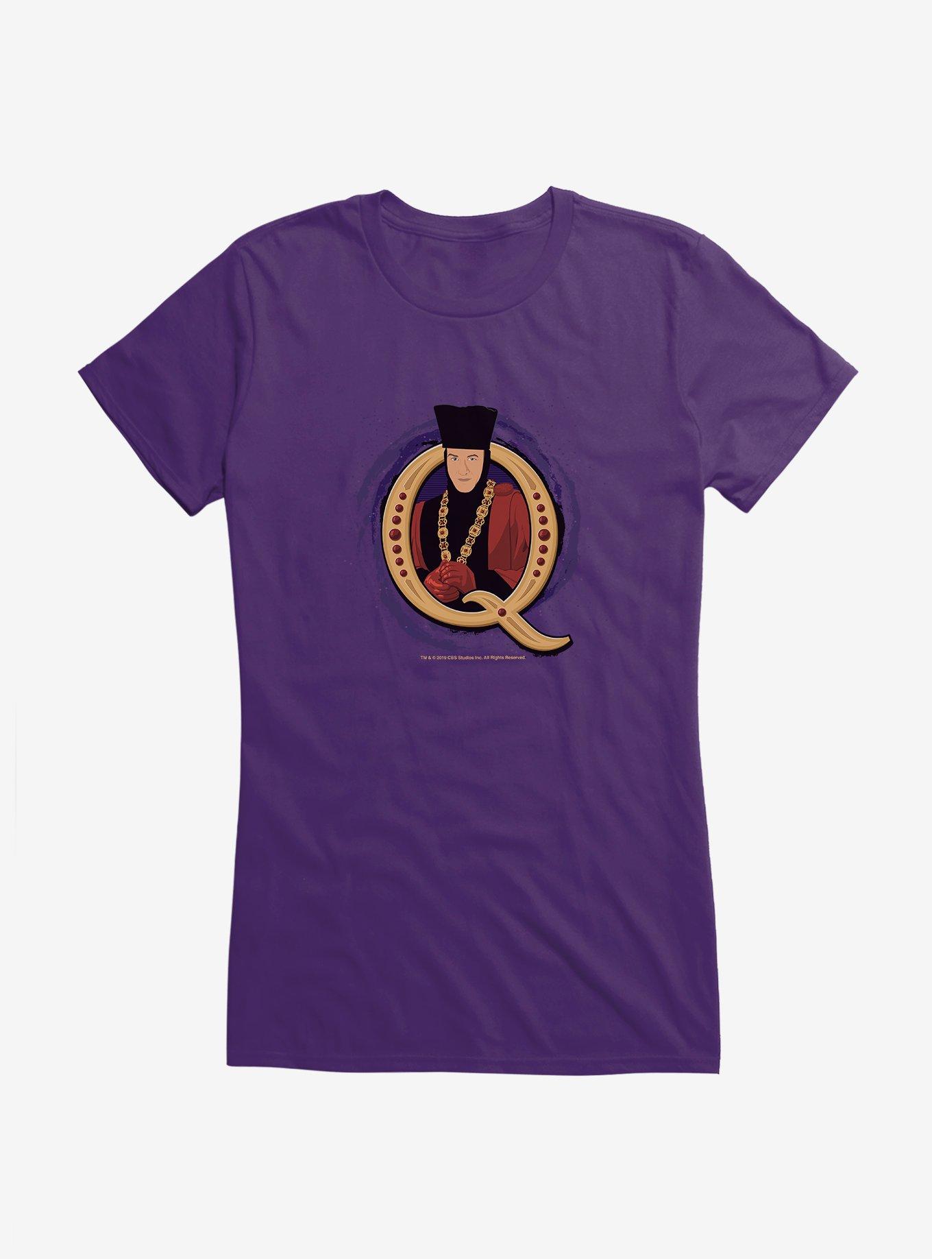 Star Trek TNG Anti Villian Q Girls T-Shirt, PURPLE, hi-res