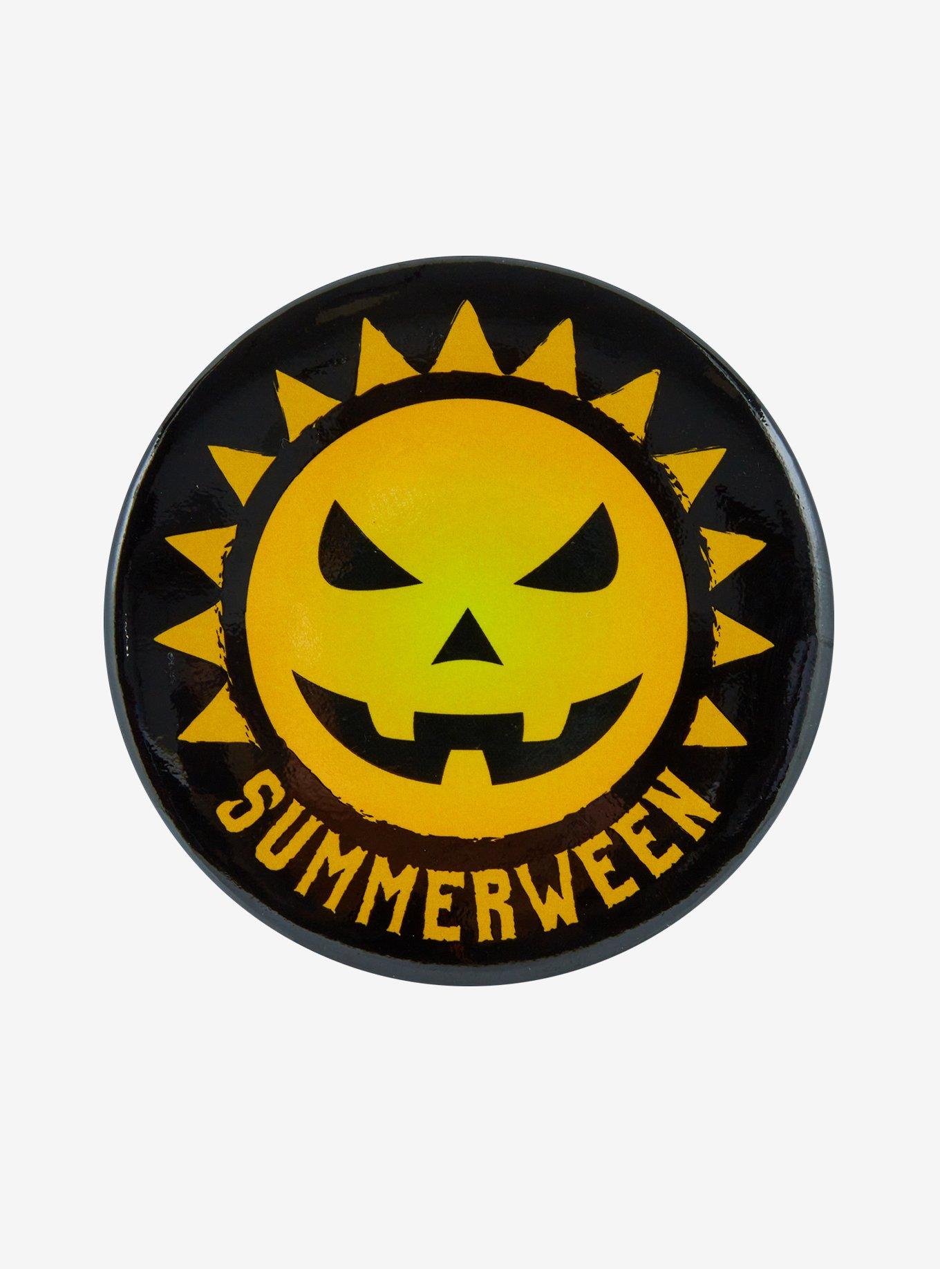 Summerween Sun 3 Inch Button, , hi-res