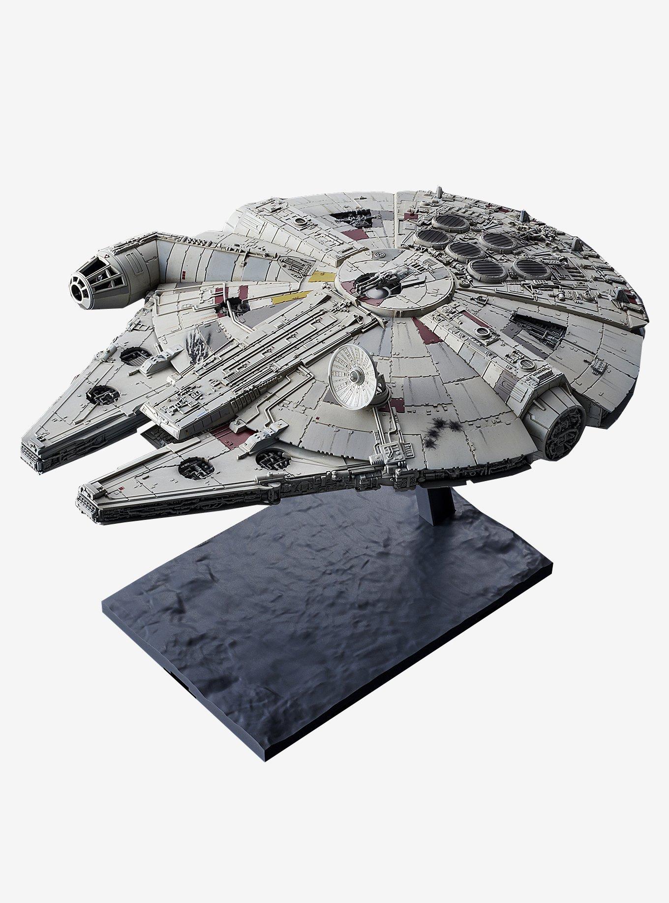 Bandai Spirits Star Wars: The Last Jedi Millennium Falcon 1/144 Scale Model Kit, , hi-res