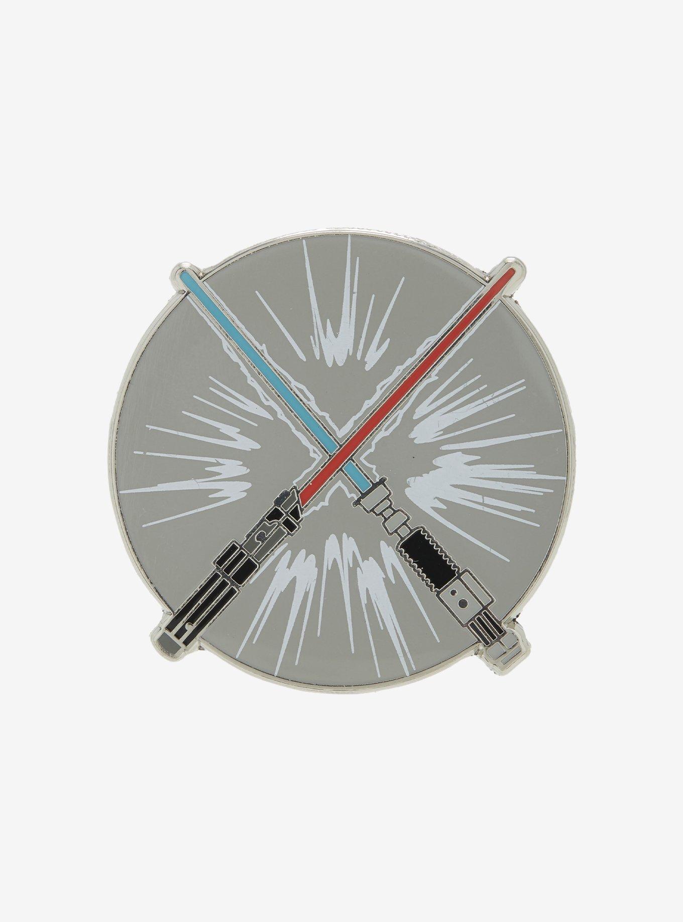 Star Wars Blue & Red Lightsaber Enamel Pin, , hi-res