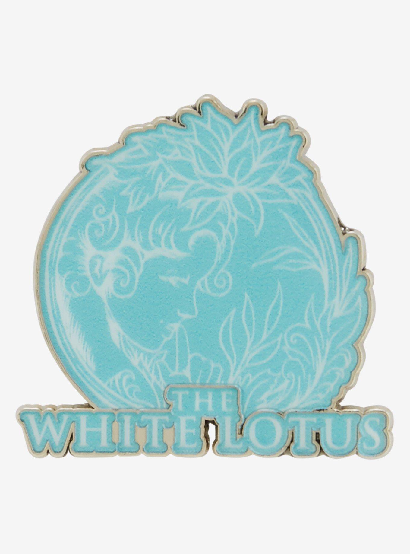 The White Lotus Blue Enamel Pin, , hi-res