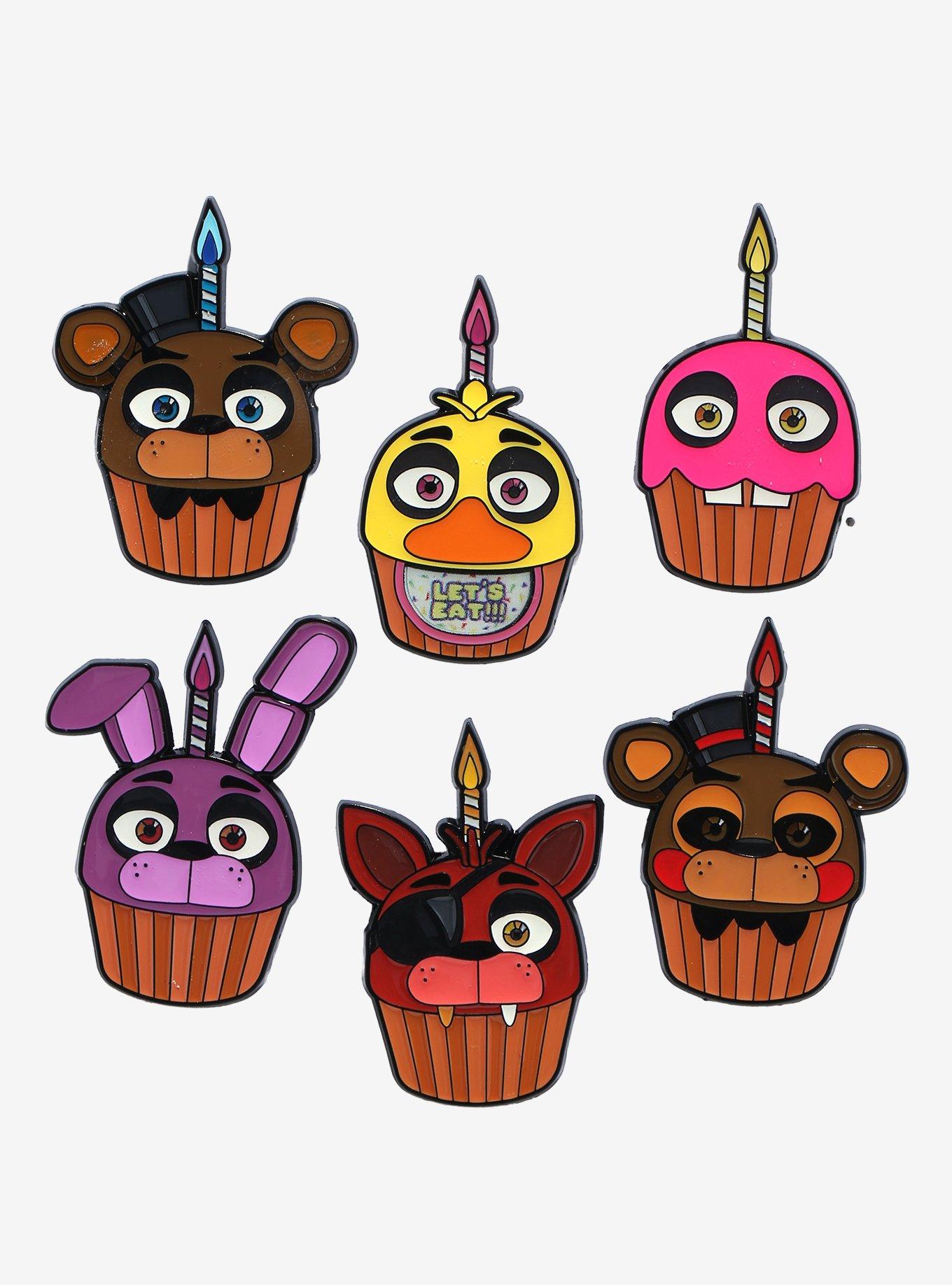 Five Nights at Freddy's Character Cupcakes Blind Box Enamel Pin, , hi-res