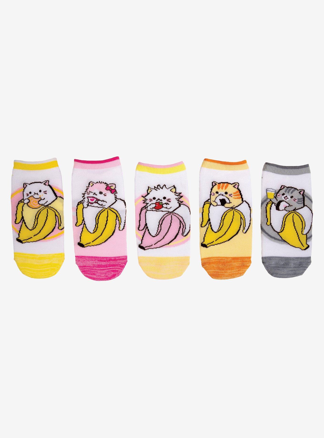 Bananya and Friends 5 Pair Lowcut Socks