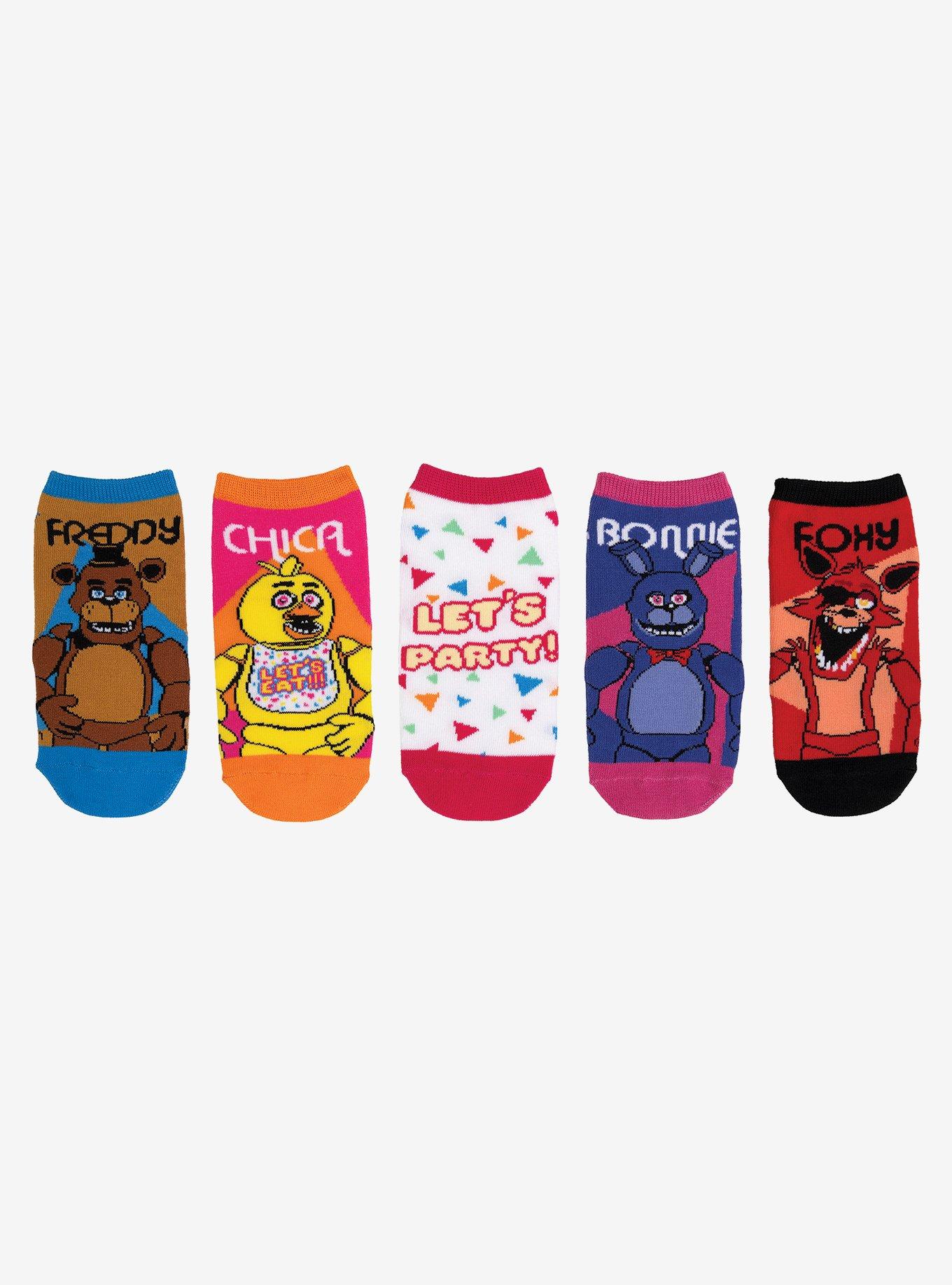 Five Nights at Freddy's 5 Pair Lowcut Pack