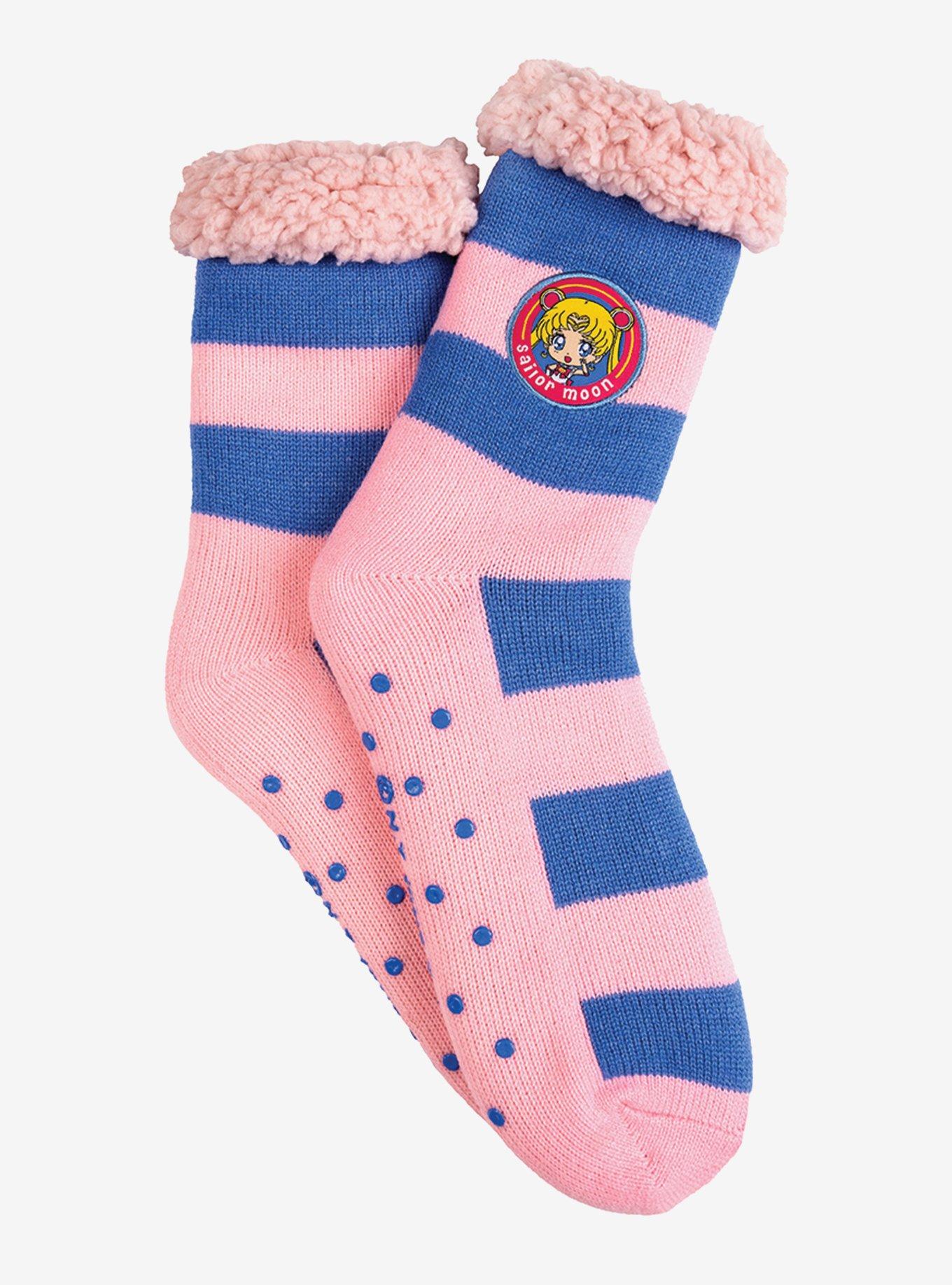 Sailor Moon Rugby Stripe Slipper Sock, , hi-res