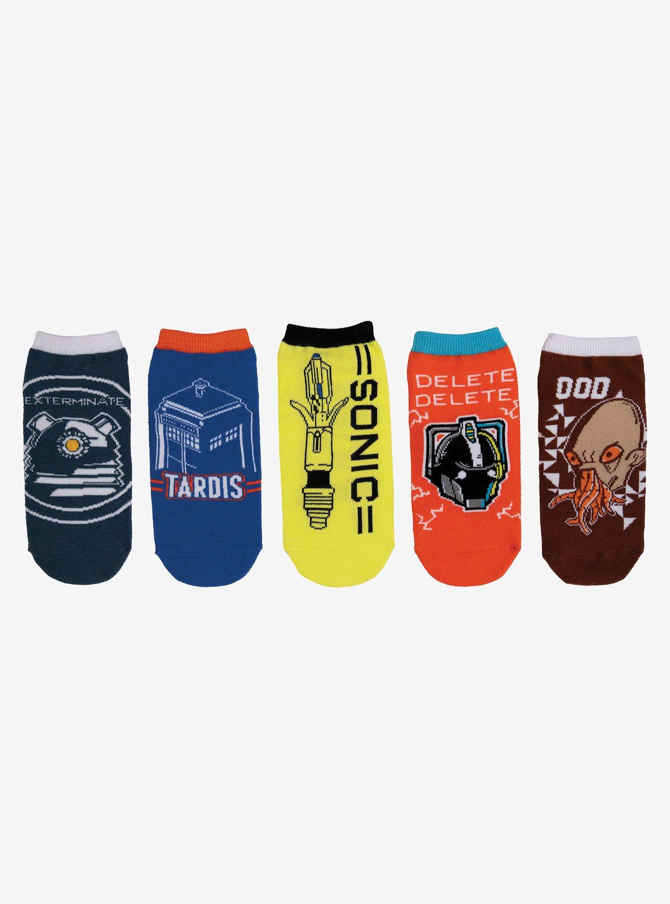 Doctor Who 5 Pair Lowcut Socks, , hi-res