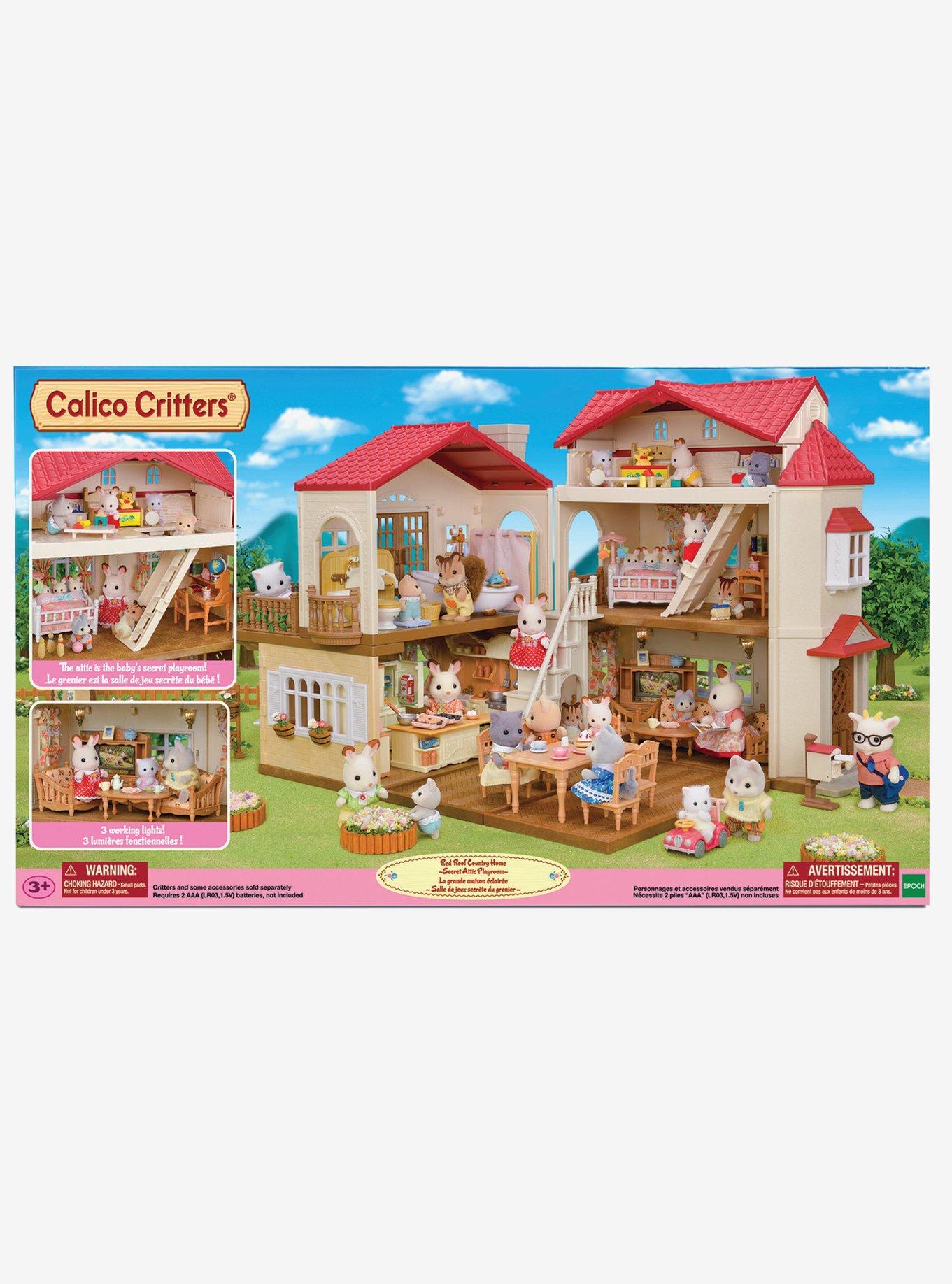 Calico Critters Red Roof Country Home Secret Attic Playroom Play Set, , hi-res