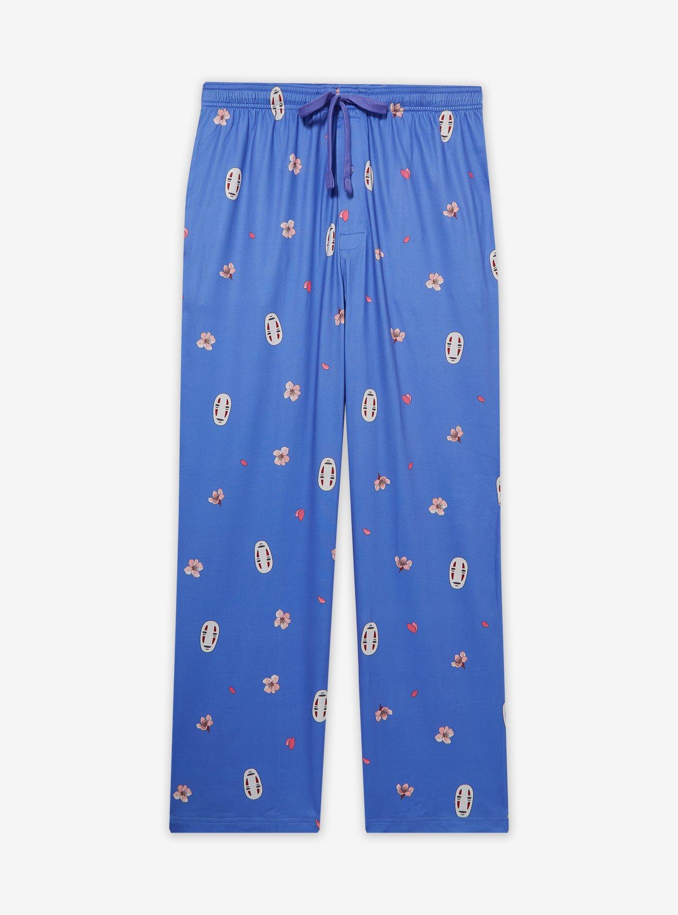 Studio Ghibli® Spirited Away No-Face Cherry Blossom Allover Print Sleep Pants — BoxLunch Exclusive, , hi-res