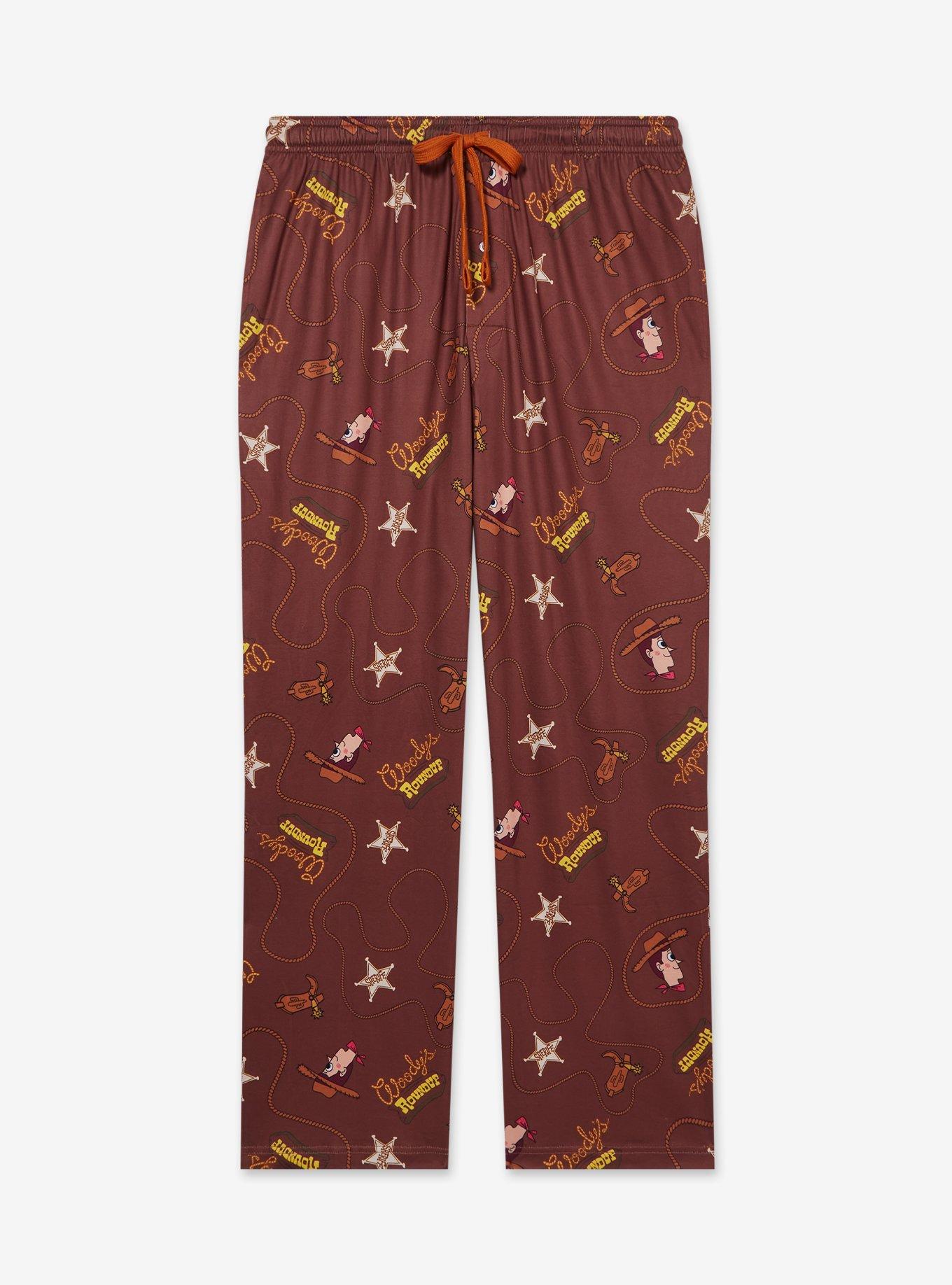 Disney Pixar Toy Story Woody's Roundup Icons Allover Print Plus Size Sleep Pants - BoxLunch Exclusive, , hi-res