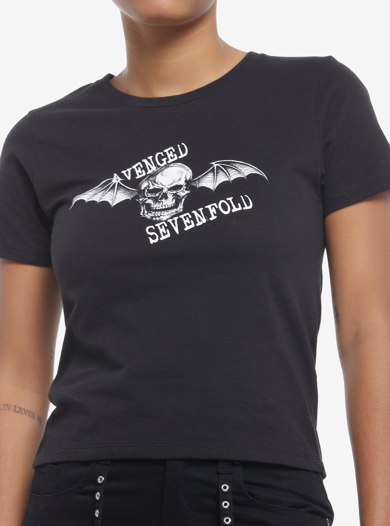 Avenged Sevenfold Death Bat Girls Baby T-Shirt, BLACK, hi-res