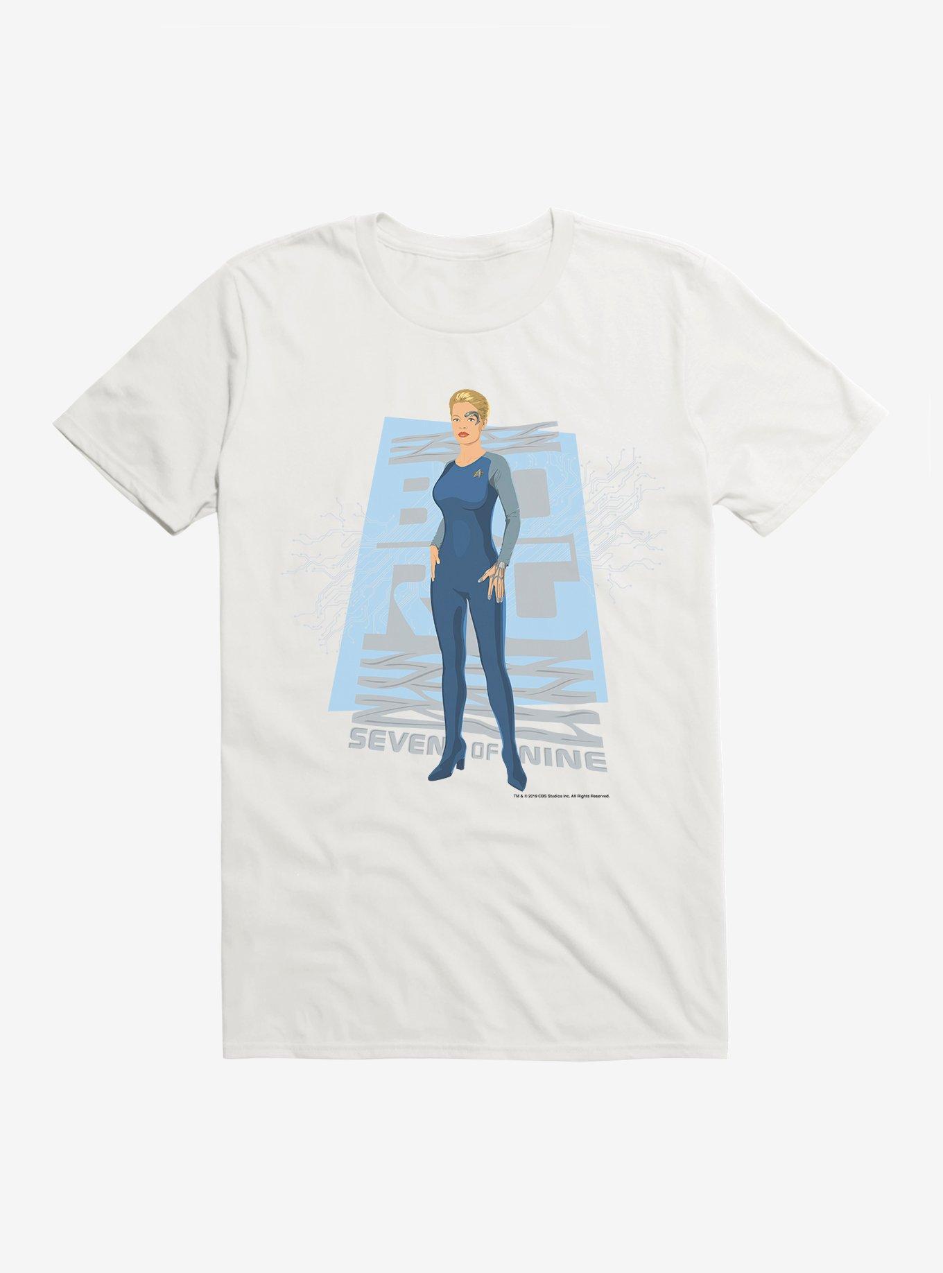 Star Trek The Women Of Star Trek Seven Of Nine T-Shirt, WHITE, hi-res