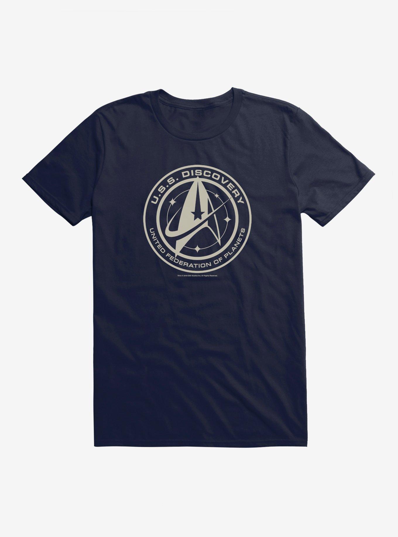 Star Trek Discovery: USS Discovery United Federation T-Shirt, NAVY, hi-res