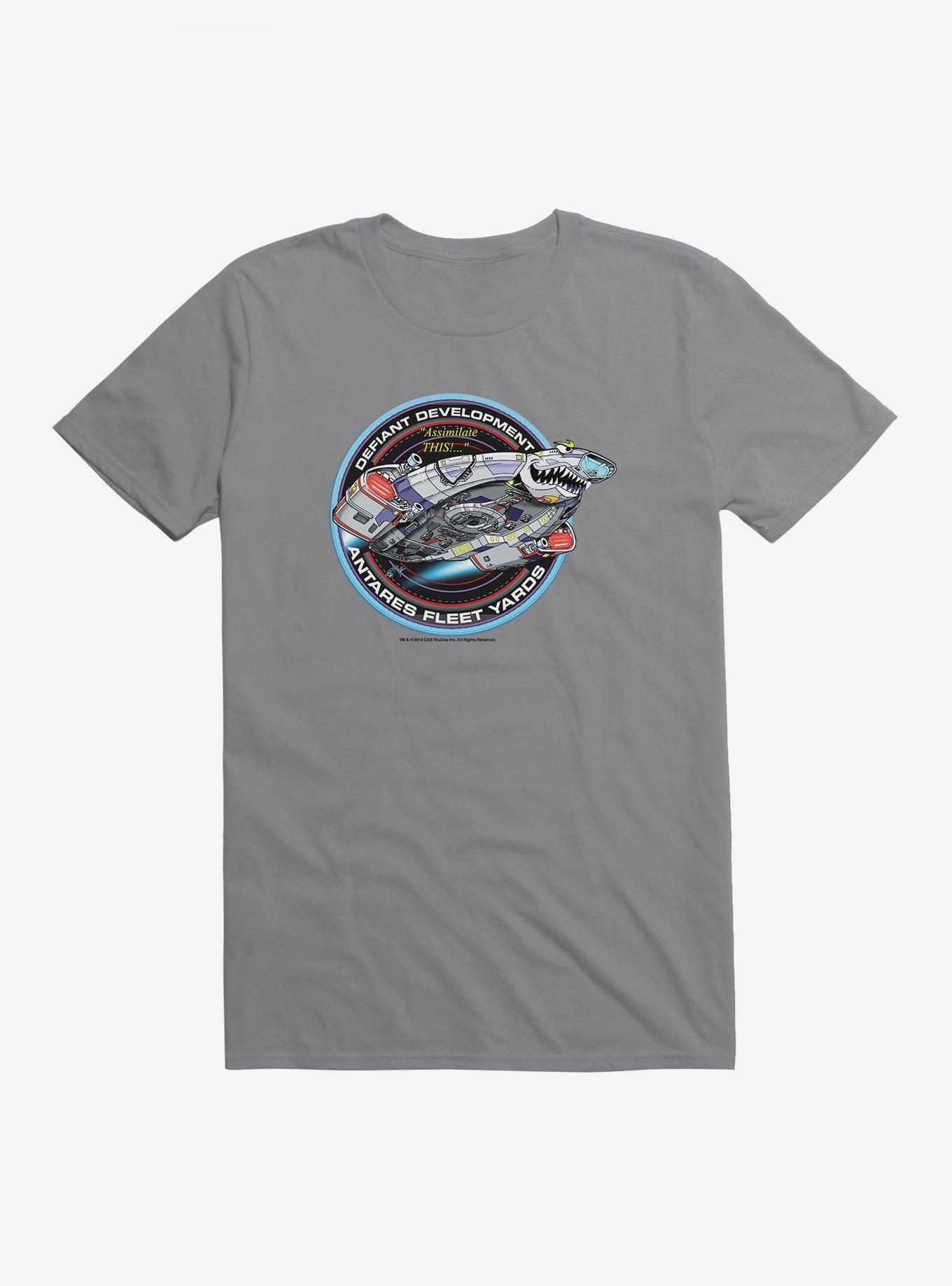 Star Trek Deep Space 9 Defiant Development T-Shirt, STORM GREY, hi-res